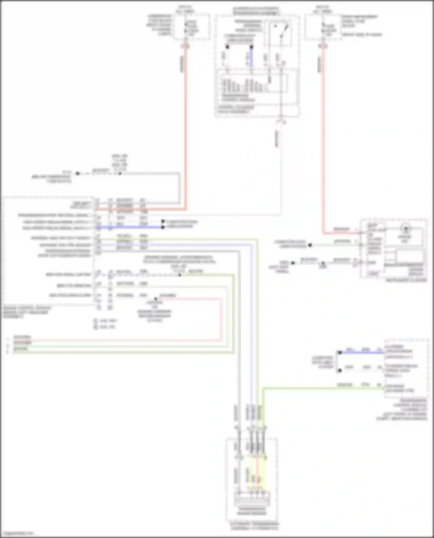 Wiring diagram transmission range sensor for GMC Sierra IV (2018-2022) (4 of 4)