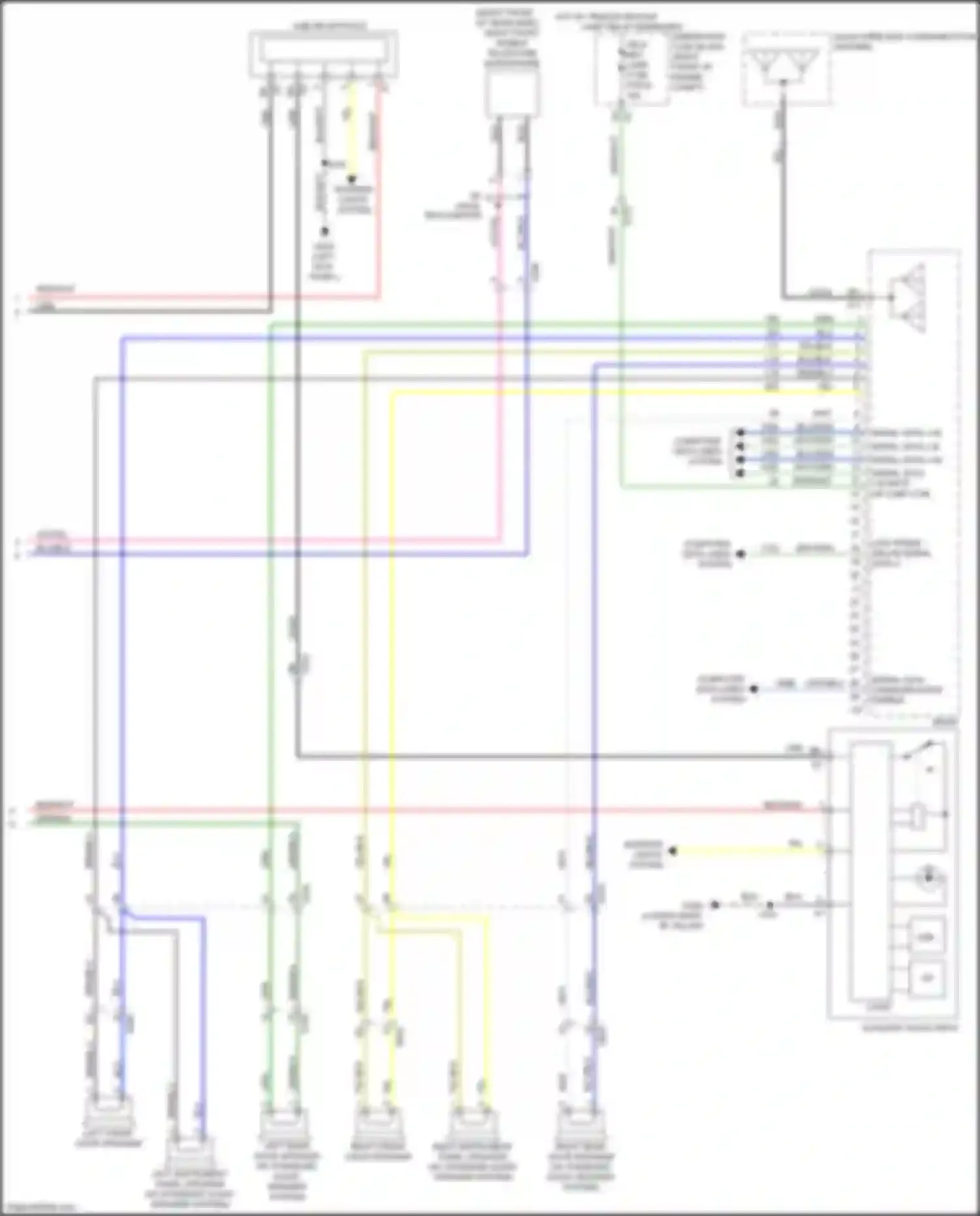 Wiring diagram usb receptacle for GMC Sierra IV (2018-2022) (4 of 10)