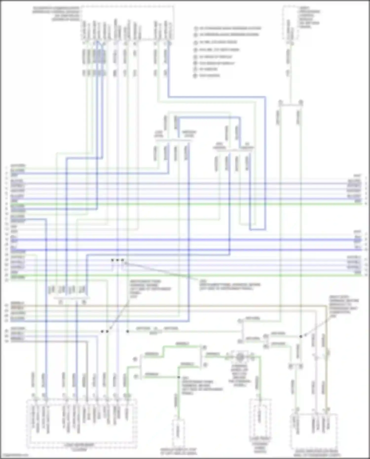 Wiring diagram w/o 360, 270 view vision for GMC Sierra IV (2018-2022) (1 of 2)