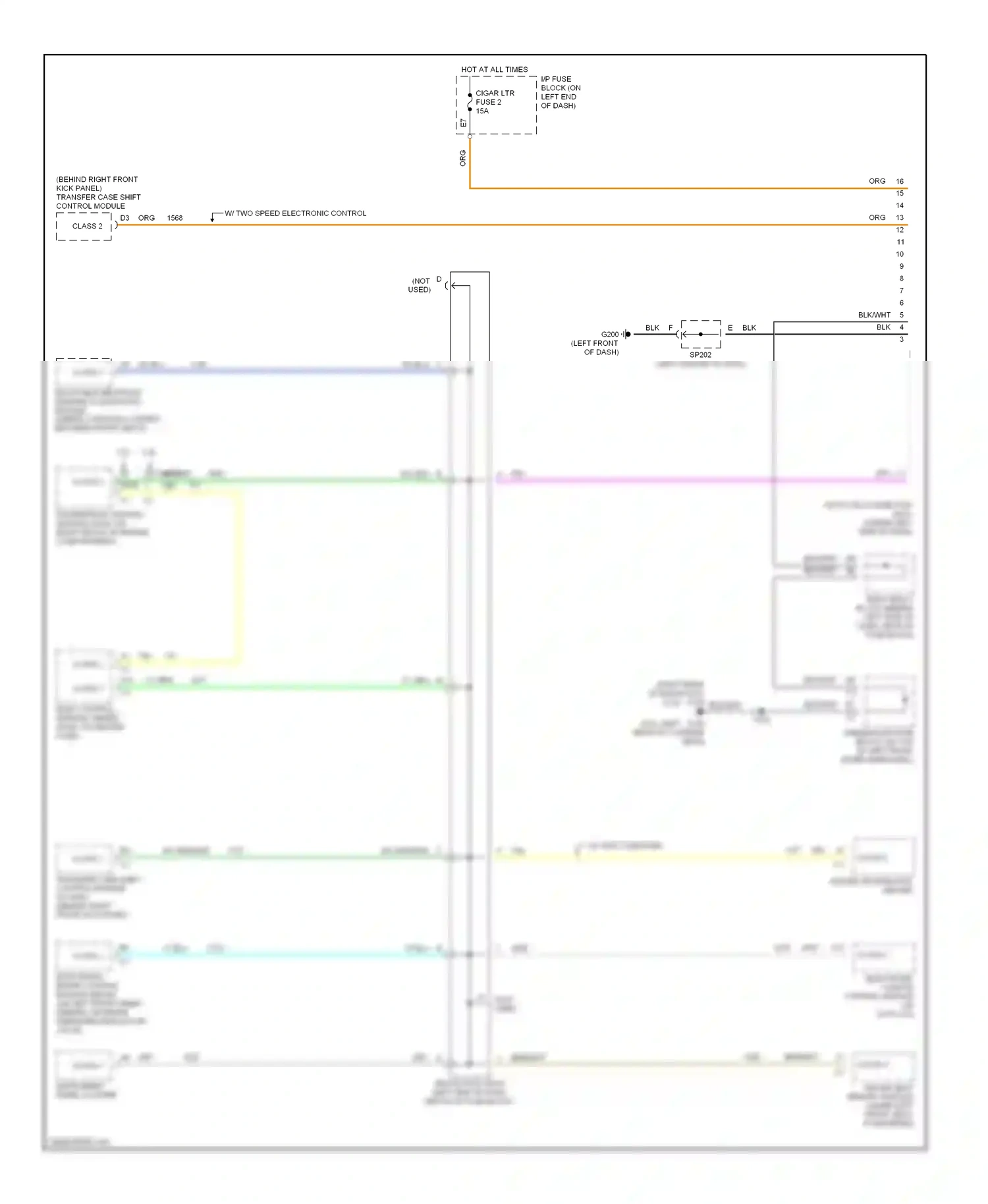 Computer data lines — Computer data lines. GMC Sonoma II (1994-2004)
