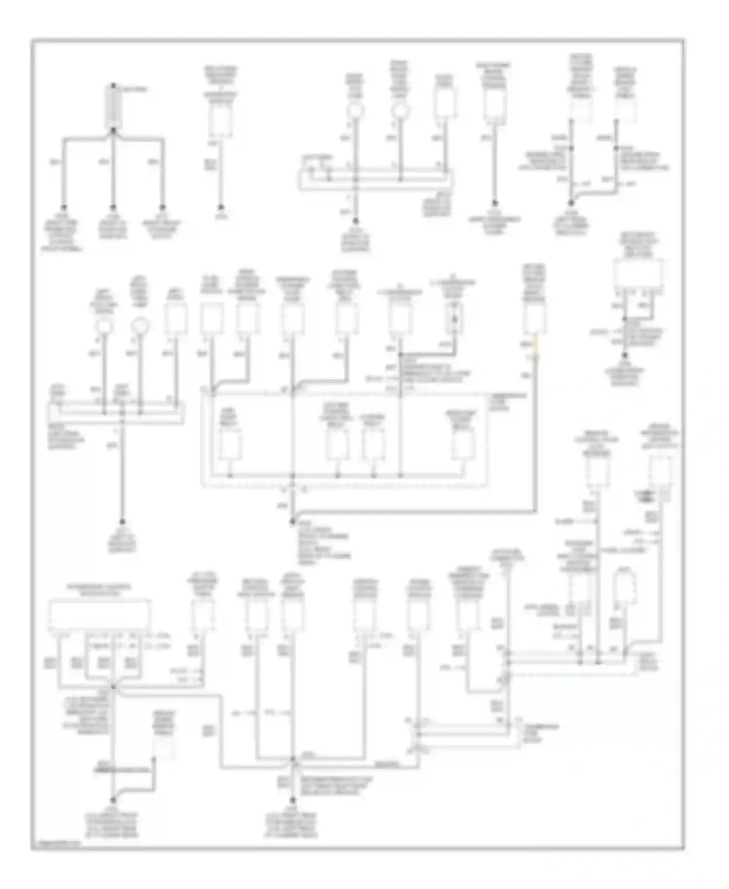 Sonoma GMC II (1994-2004): Ground distribution circuit (1 of 3)