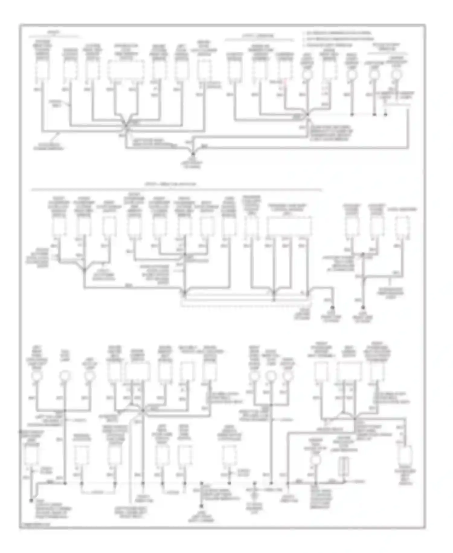 Sonoma GMC II (1994-2004): Ground distribution circuit (3 of 3)
