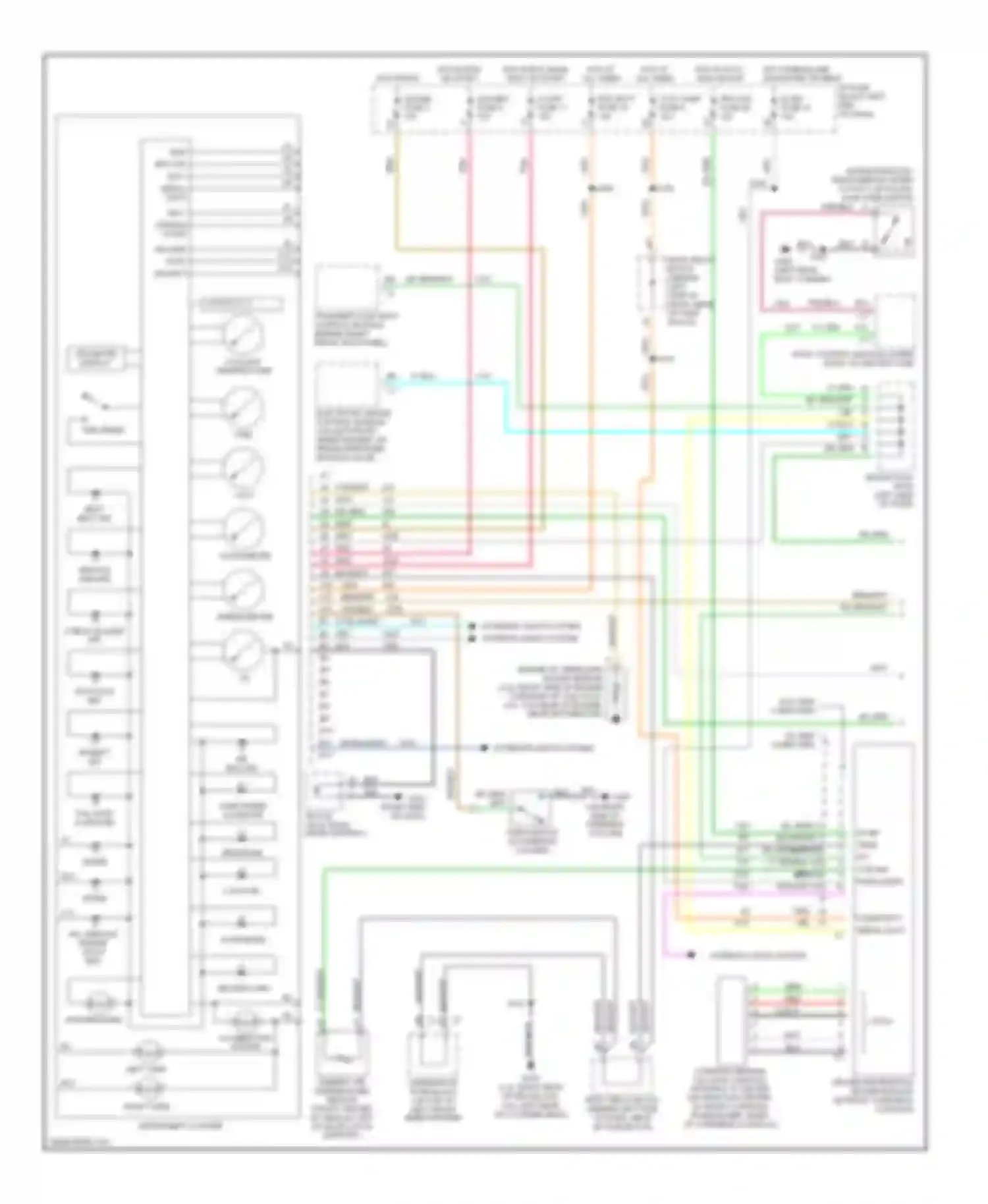 Sonoma GMC II (1994-2004): Instrument cluster circuit (1 of 2)