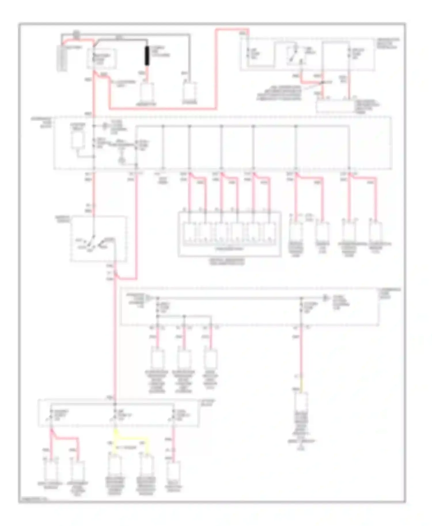 Sonoma GMC II (1994-2004): Power distribution circuit (1 of 5)