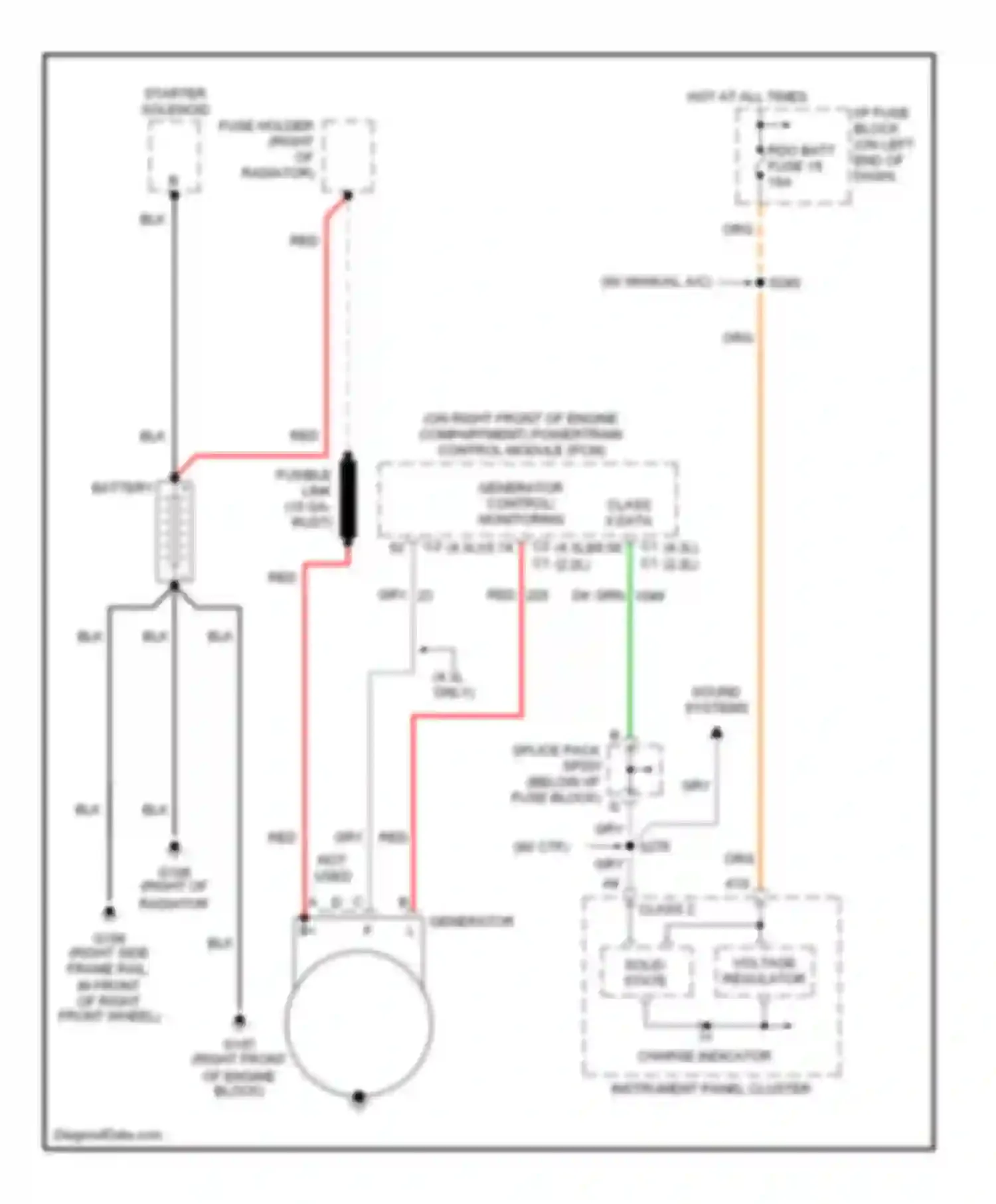 Sonoma GMC II (1994-2004): Charging circuit