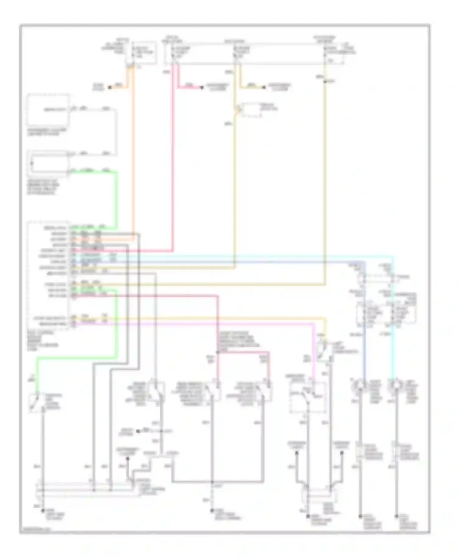 Sonoma GMC II (1994-2004): Warning system circuits