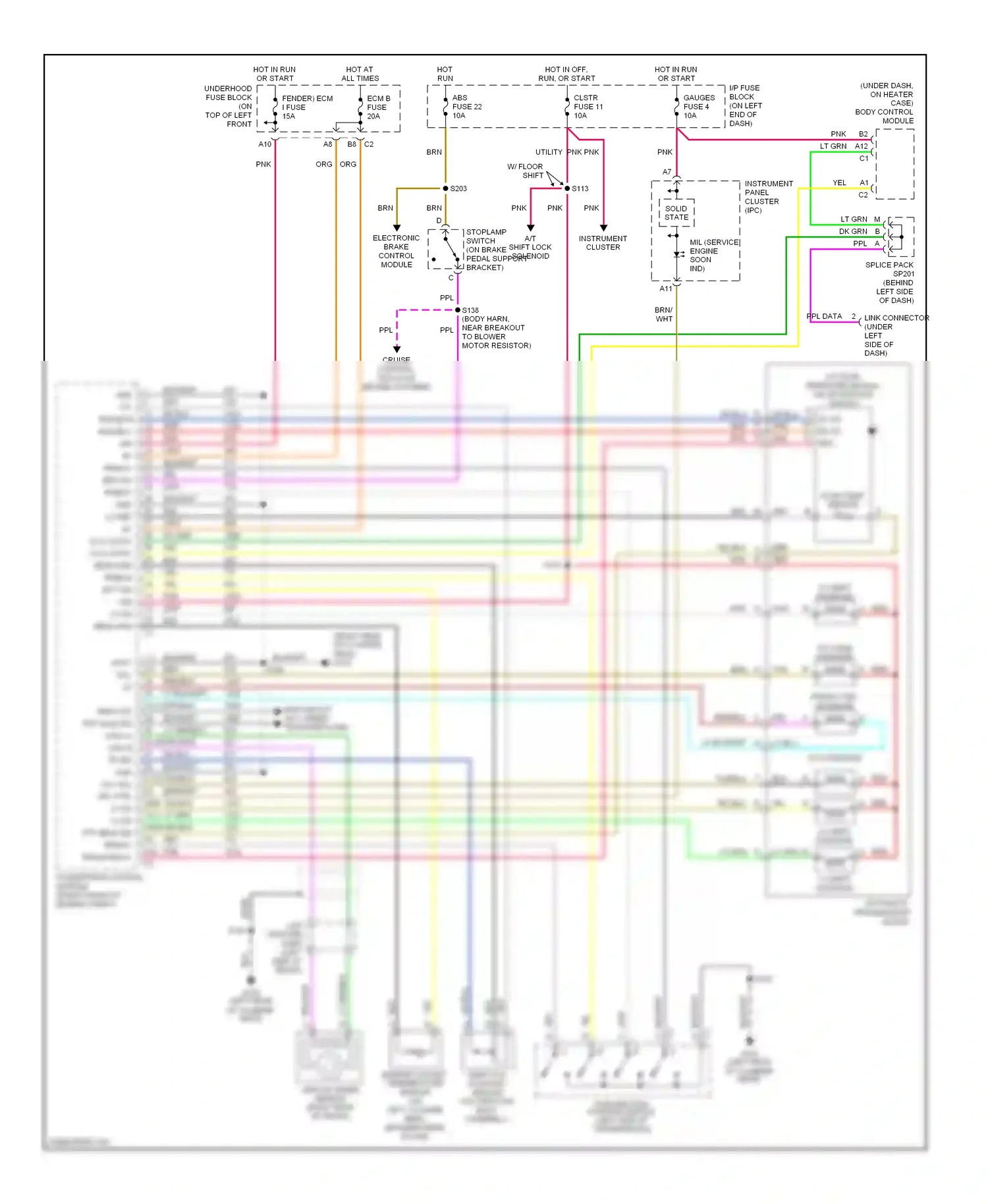 GMC Sonoma II (1994-2004) fluid temp sensor wiring diagram  (1 of 1)