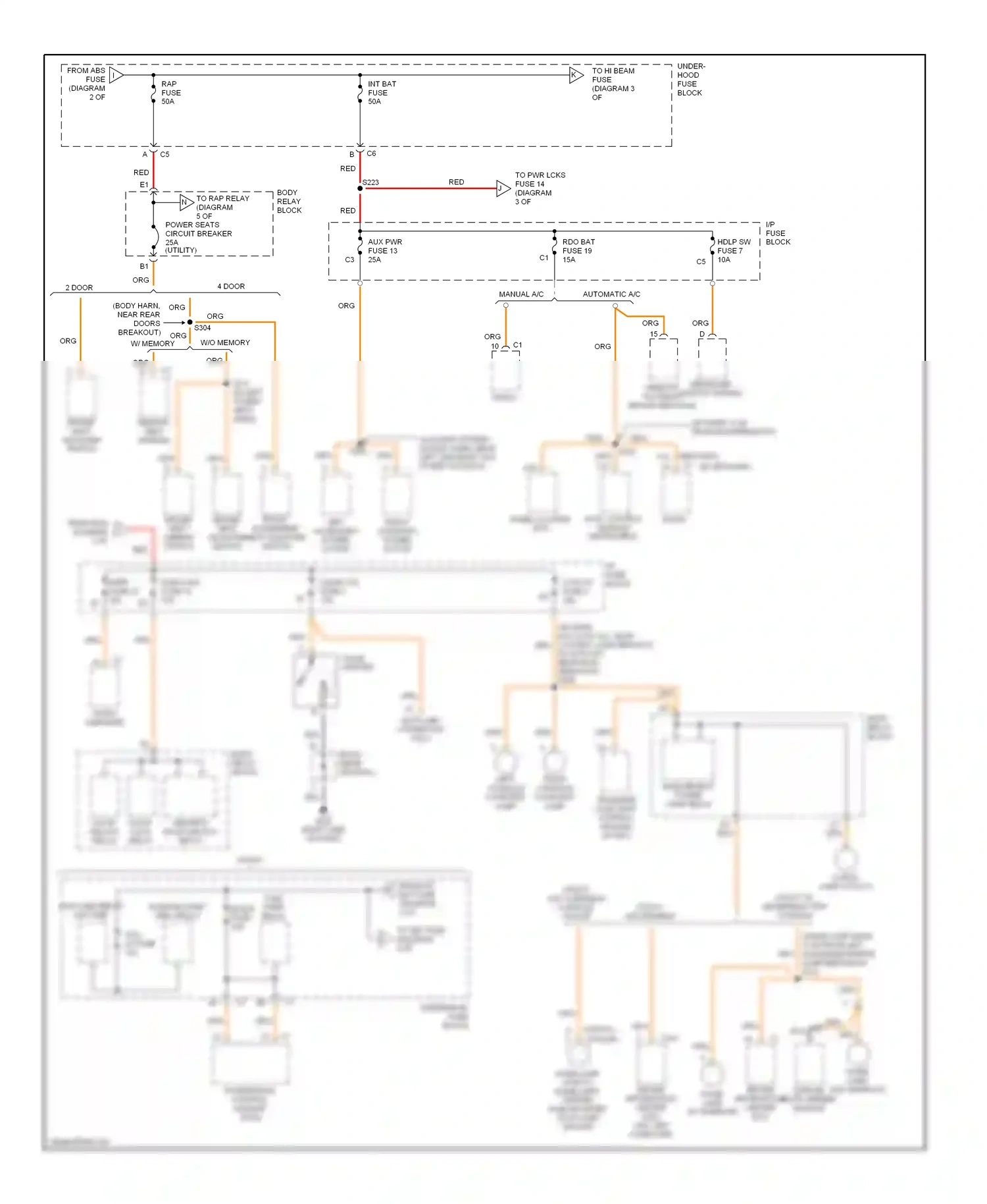 GMC Sonoma II (1994-2004) hvac control module instrument panel cluster (ipc) wiring diagram  (1 of 1)