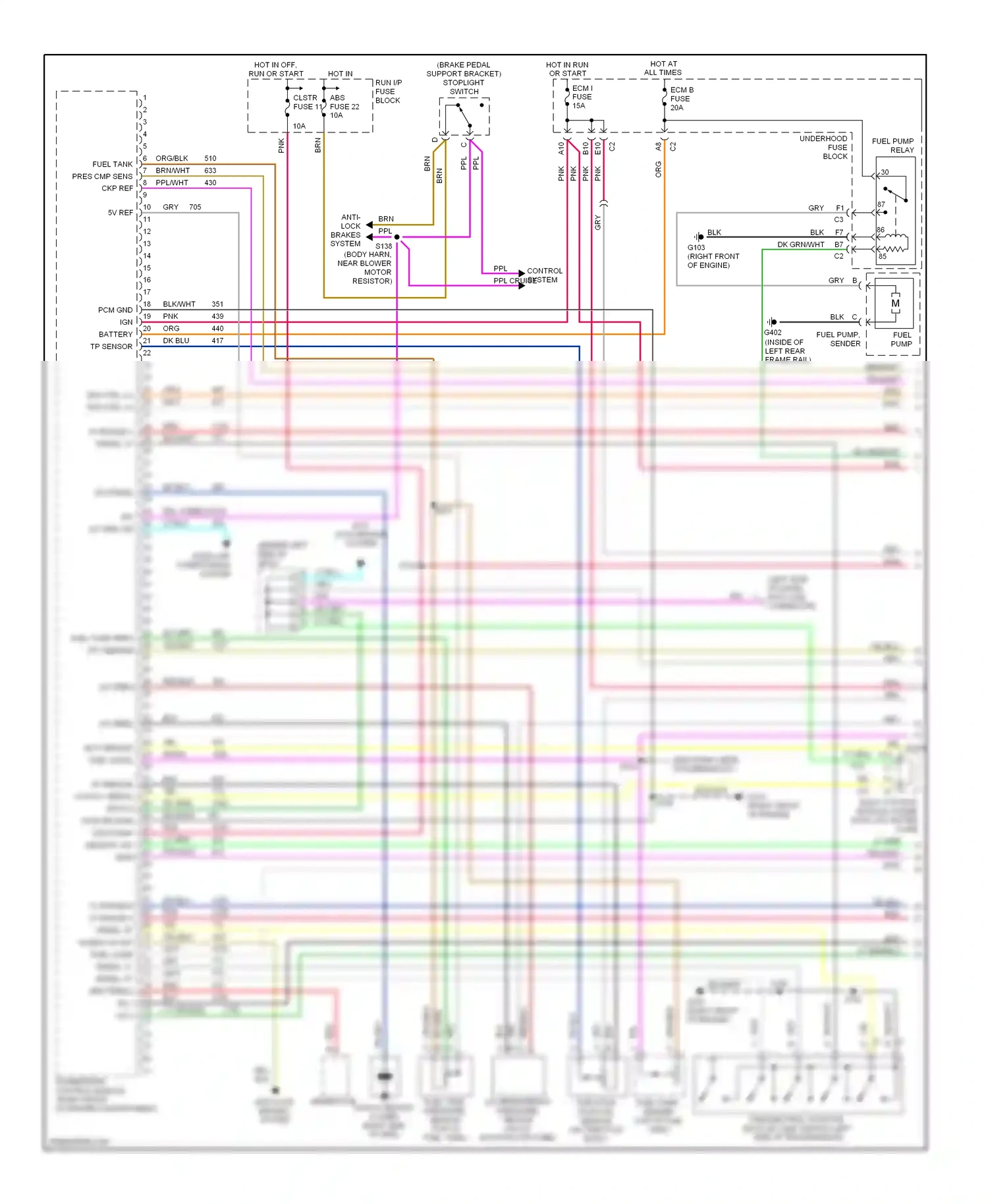 GMC Sonoma II (1994-2004) ign ctrl 2-3 ign ctrl 1-4 wiring diagram  (1 of 1)
