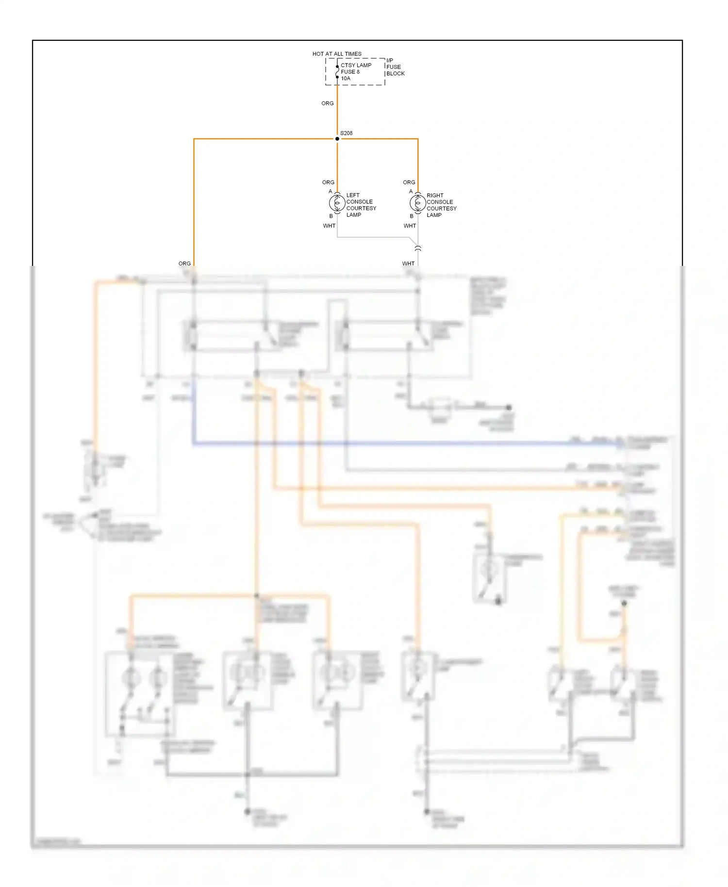 GMC Sonoma II (1994-2004) left front door jamb switch wiring diagram  (1 of 1)