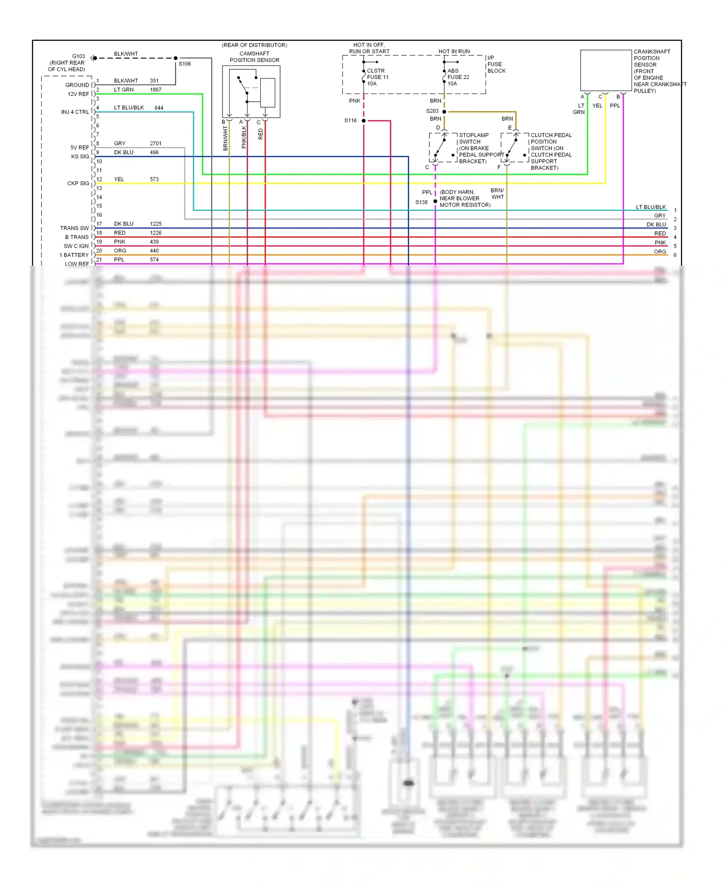 GMC Sonoma II (1994-2004) low ref wiring diagram  (1 of 2)