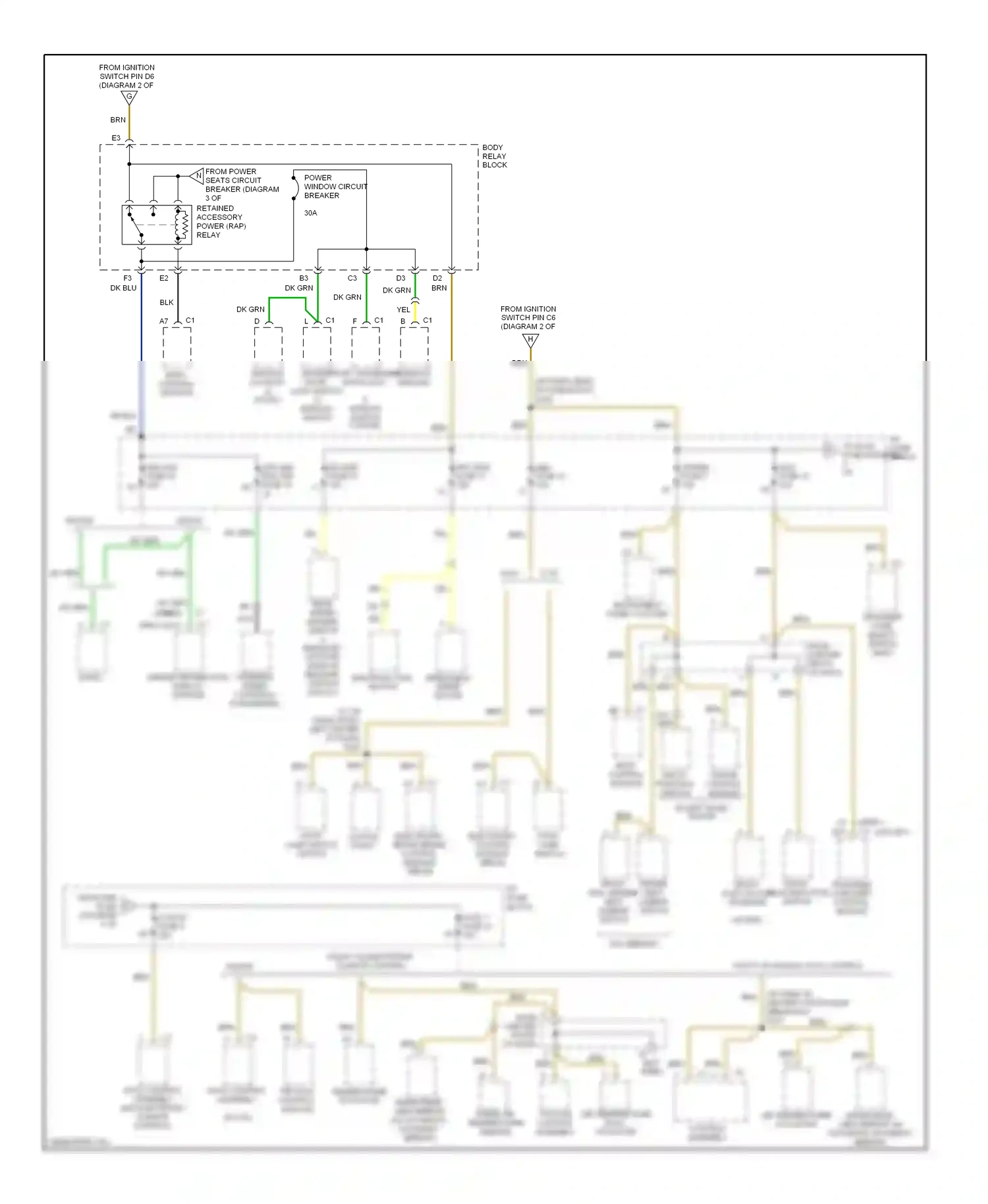 GMC Sonoma II (1994-2004) multi- function switch wiring diagram  (3 of 3)