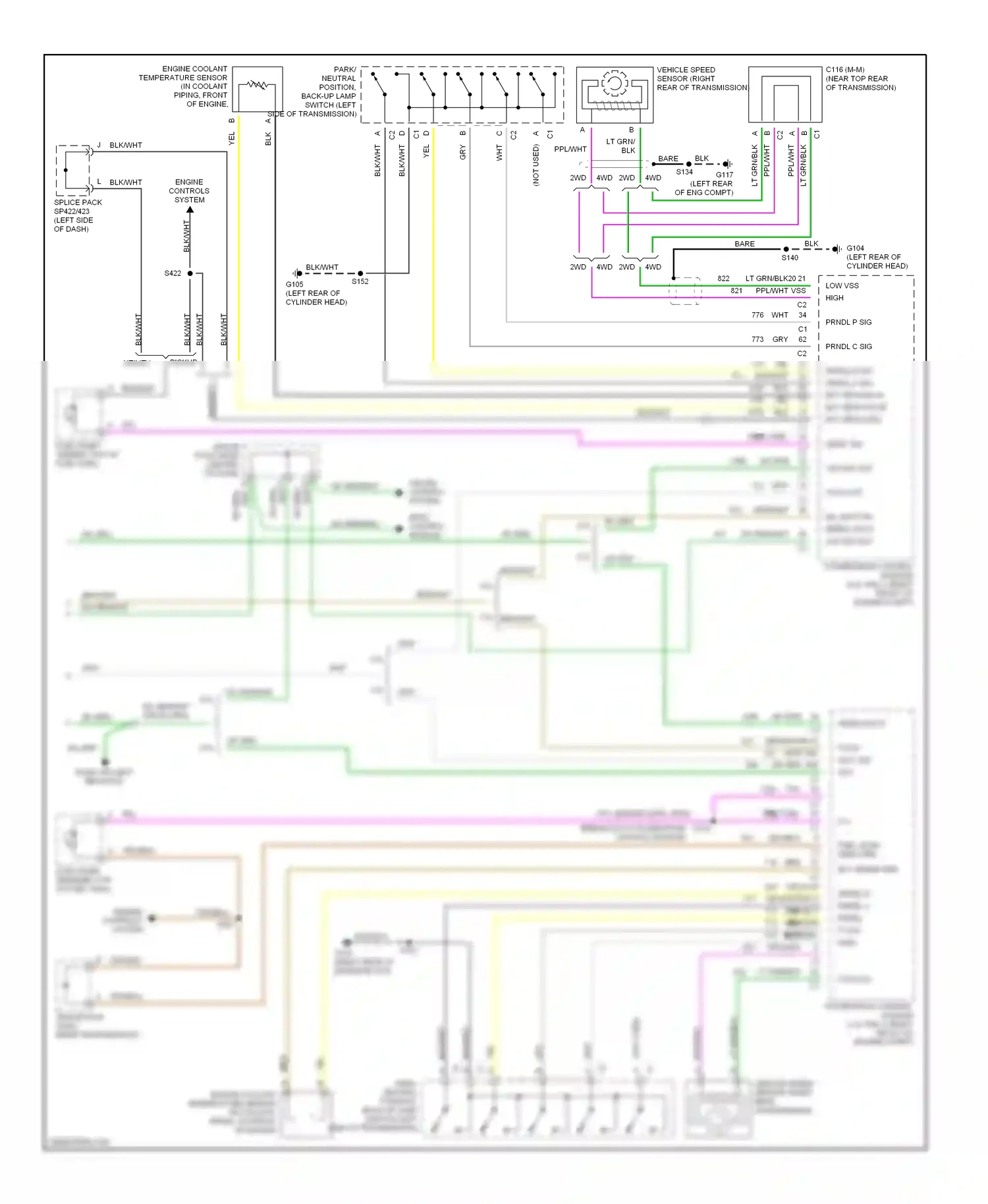 GMC Sonoma II (1994-2004) serial data wiring diagram  (1 of 4)