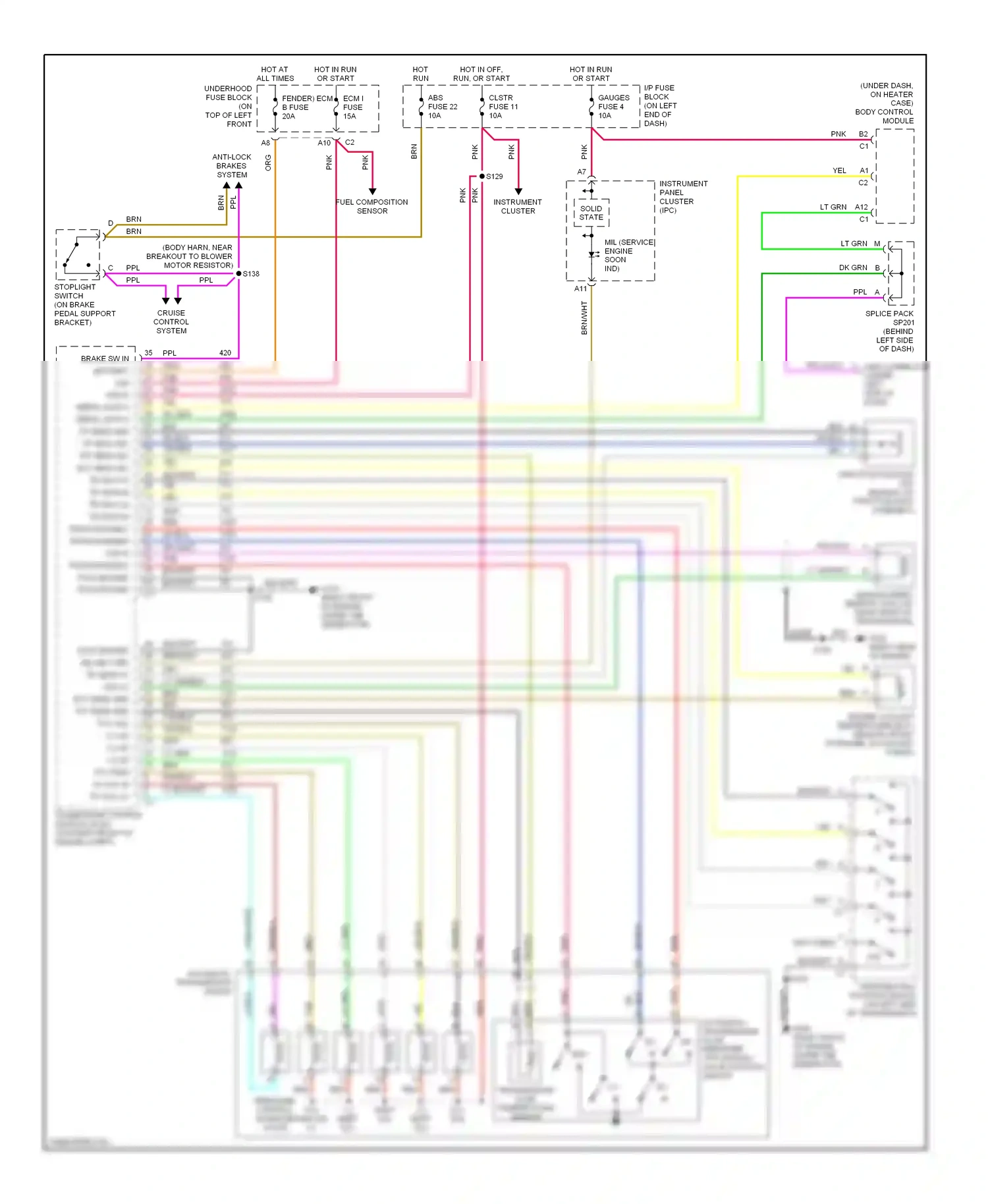 GMC Sonoma II (1994-2004) solid state wiring diagram  (1 of 4)