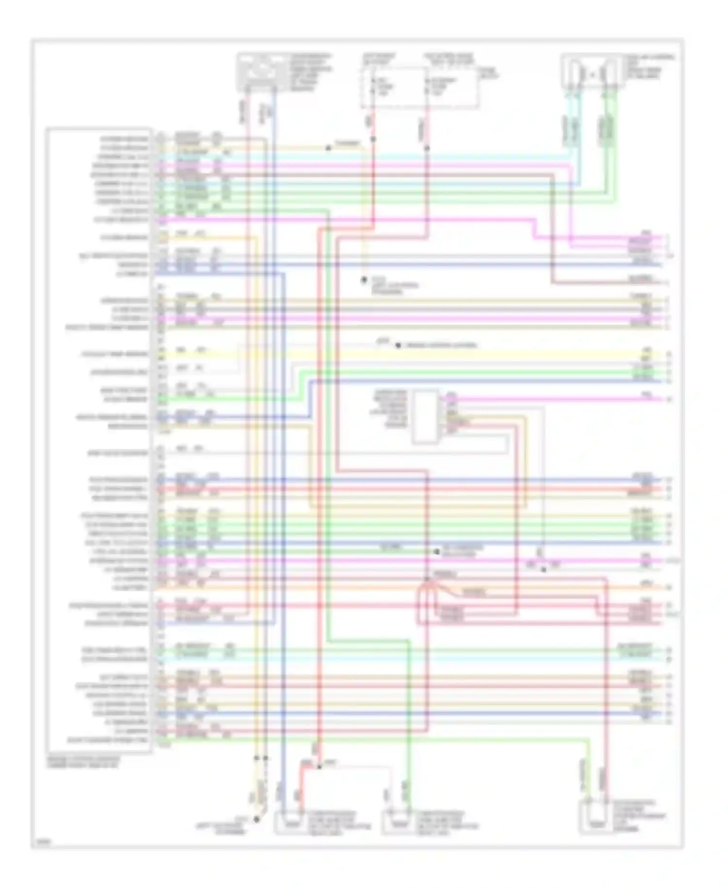 Suburban C1500 GMC  (1985-1999): Wiring diagram engine performance 7.4l (vin n)s, a/t (1 of 3)