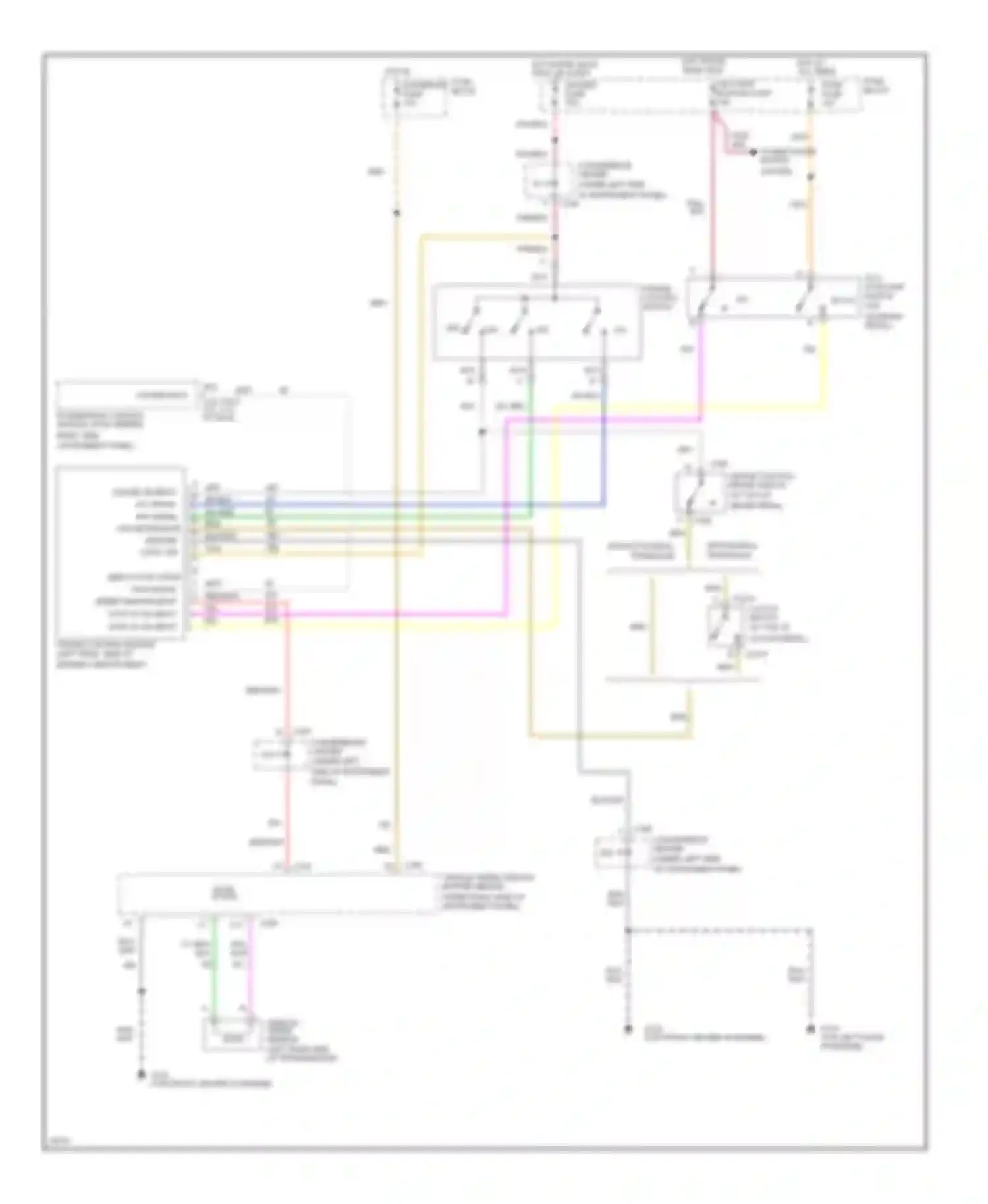 Wiring diagram cruise on input s/c signal r/a signal for GMC Suburban C1500  (1985-1999) (2 of 2)