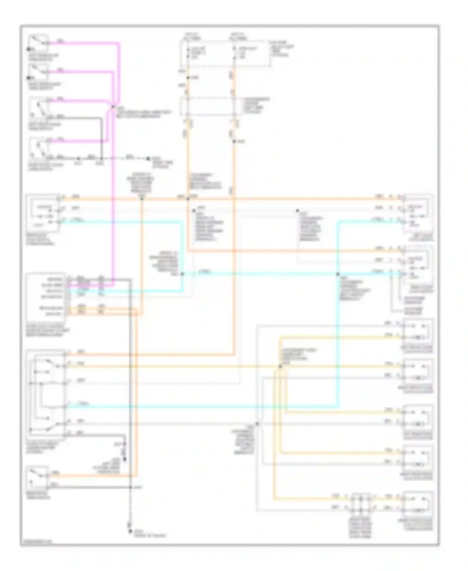 Wiring diagram i/p fuse block (left side of dash, for GMC Suburban C1500  (1985-1999) (3 of 8)