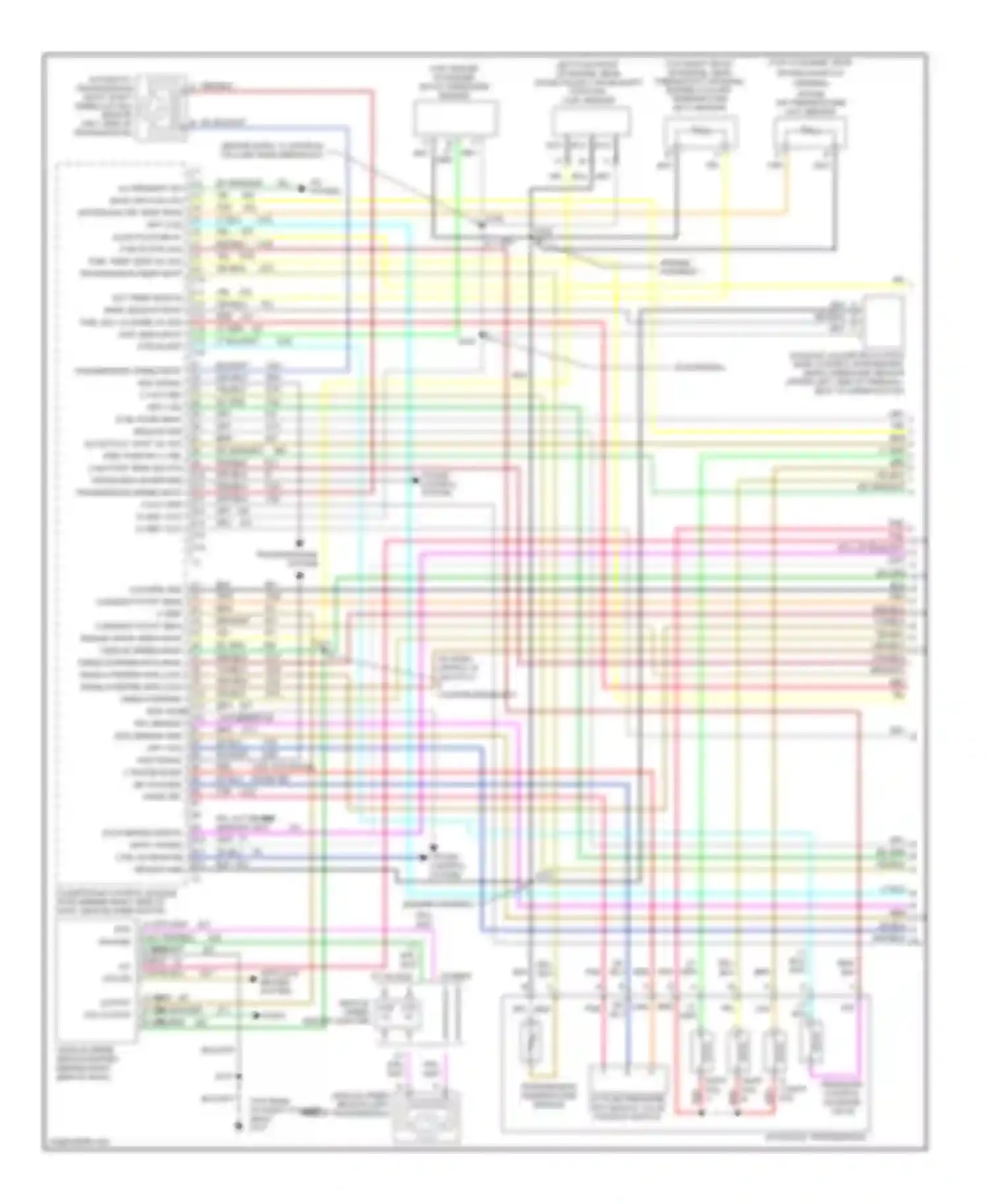 Suburban C2500 GMC  (1985-1999): Wiring diagram engine performance 6.5l (vin f)s (1 of 4)