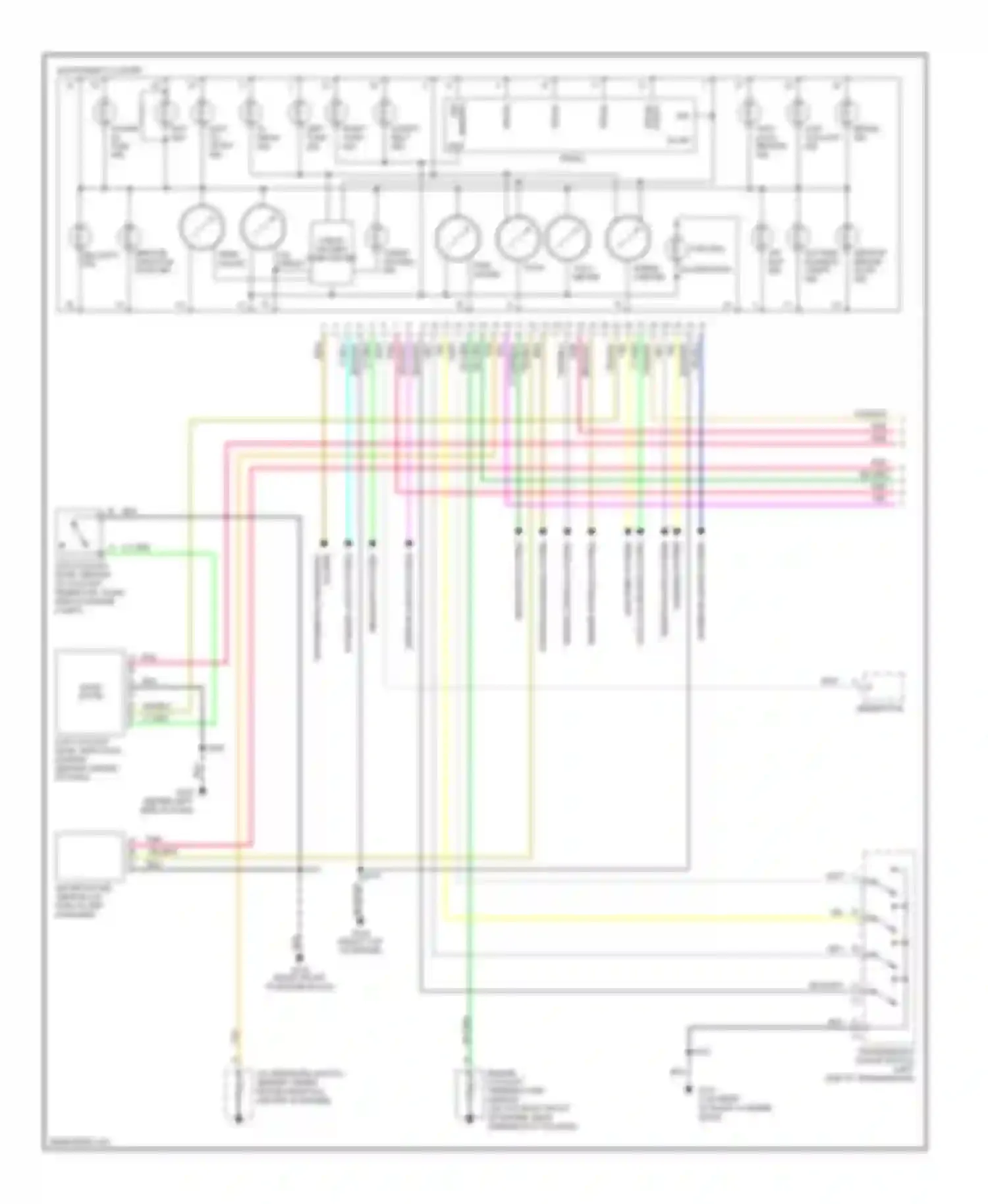 Suburban C2500 GMC  (1985-1999): 6.5l (vin f), instrument cluster circuit (1 of 2)
