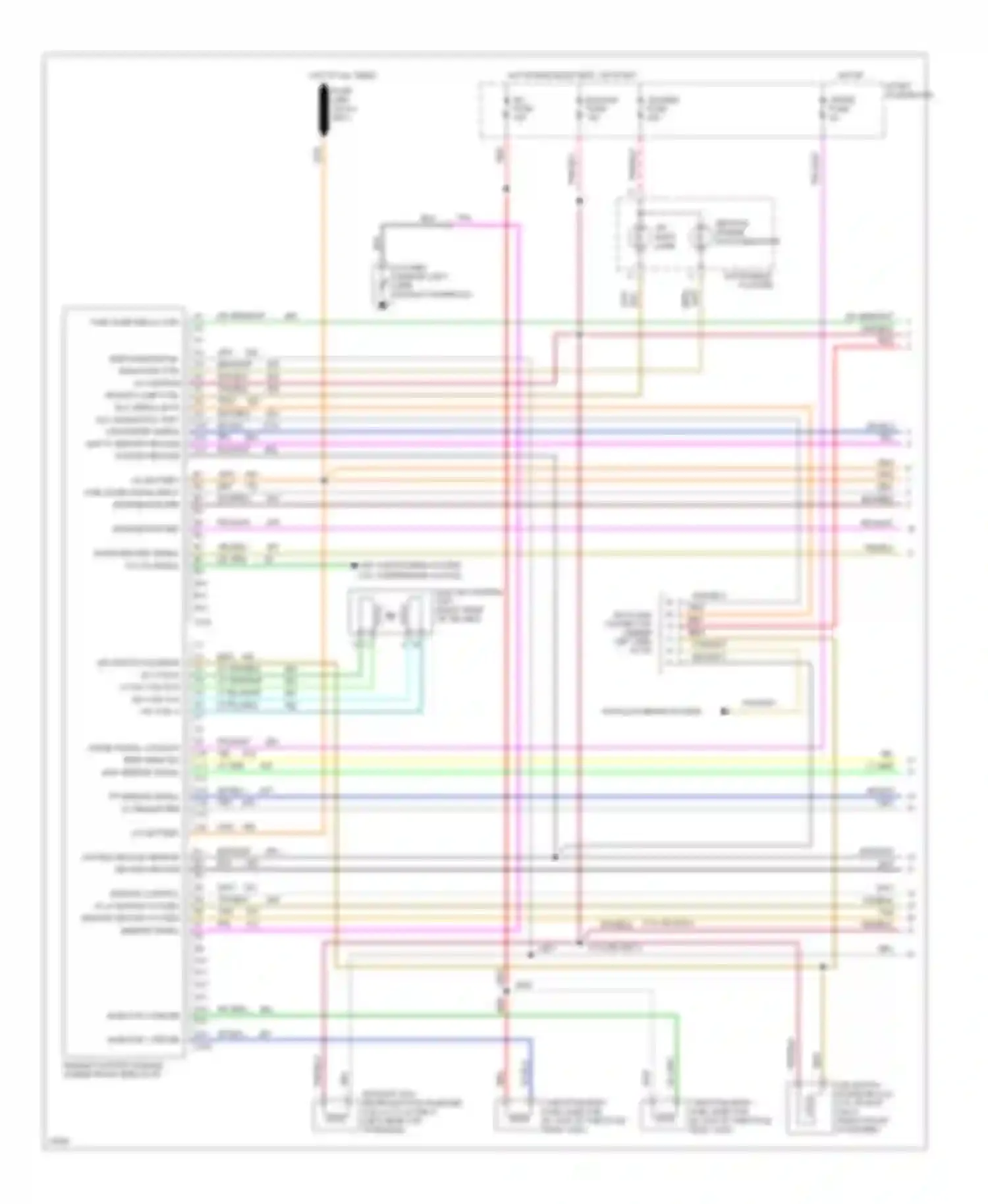 Wiring diagram instrument cluster for GMC Suburban C2500  (1985-1999) (7 of 70)