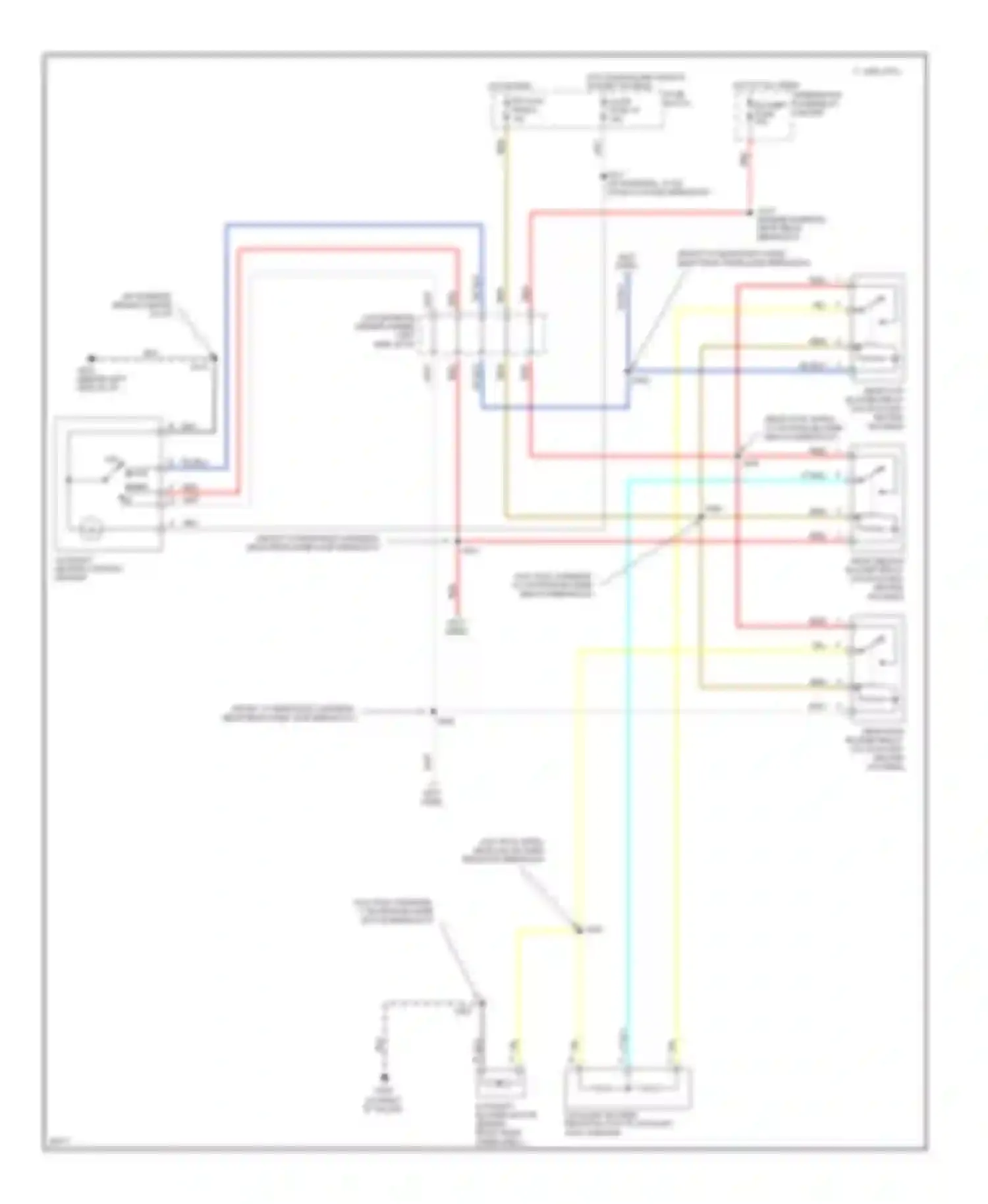 Wiring diagram auxiliary heater control module for GMC Suburban K1500  (1985-1999) (1 of 2)