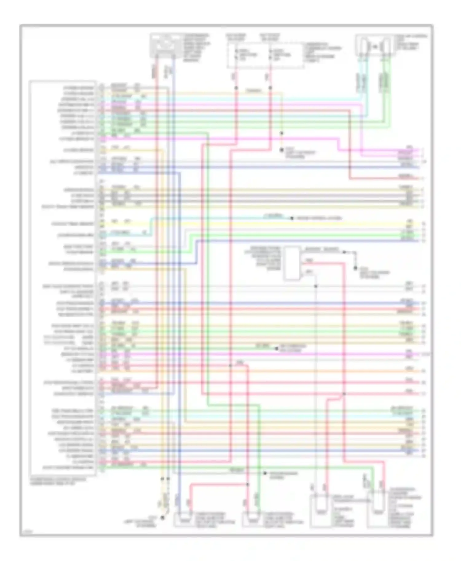 Wiring diagram coolant temp. sensor for GMC Suburban K1500  (1985-1999) (1 of 3)