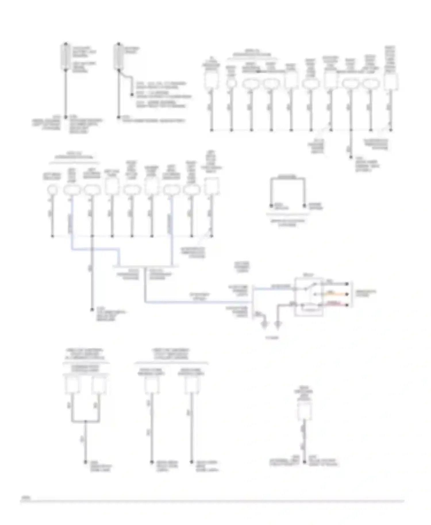 Wiring diagram left snow- plow lamp, turn signal relay for GMC Suburban K1500  (1985-1999) (1 of 1)