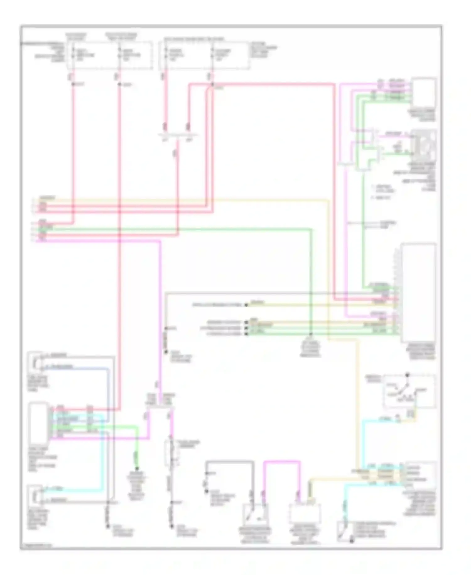 Wiring diagram hot in run, bulb test or start for GMC Suburban K2500  (1985-1999) (23 of 28)
