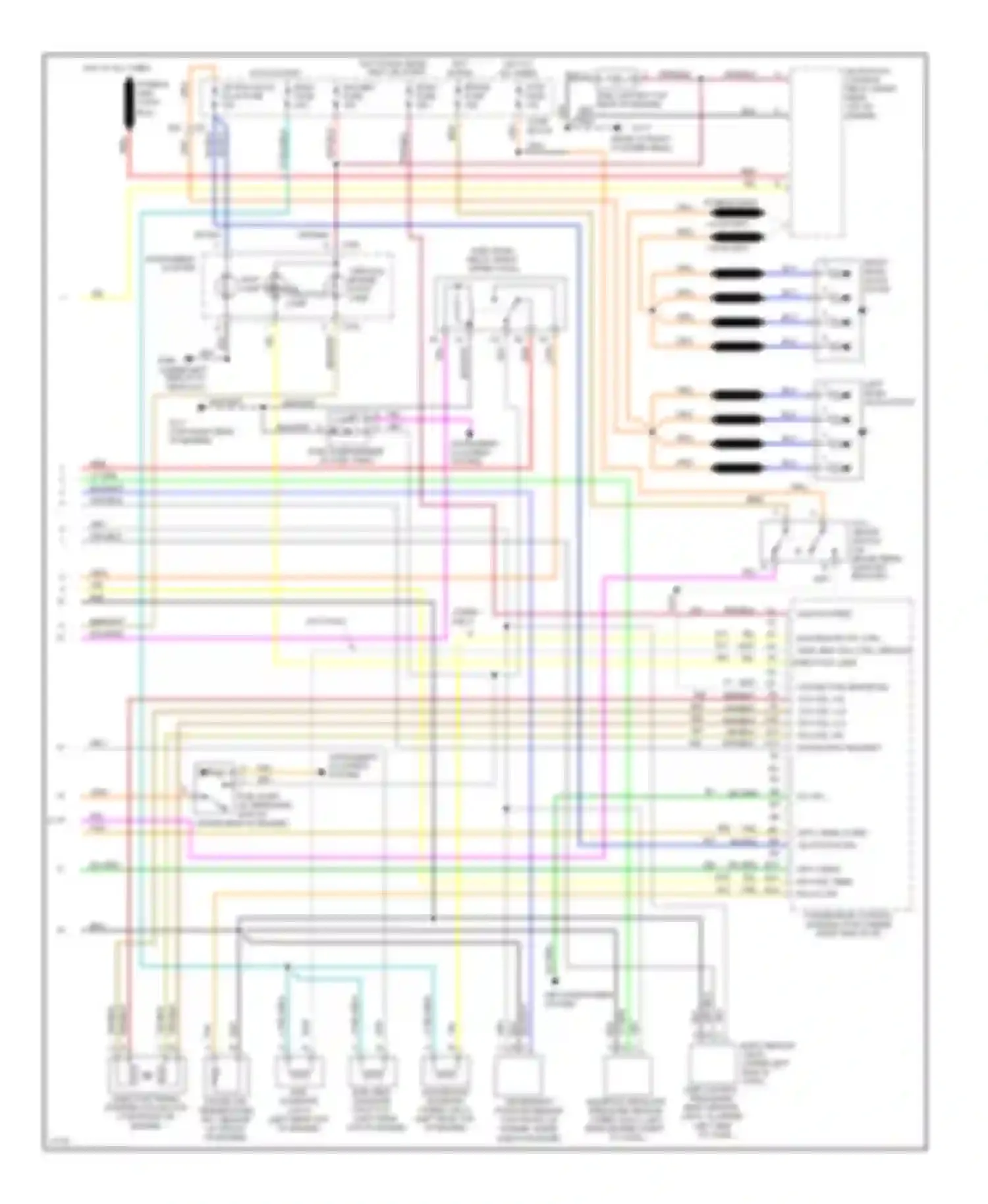 Wiring diagram hot in run, bulb test or start for GMC Suburban K2500  (1985-1999) (20 of 28)