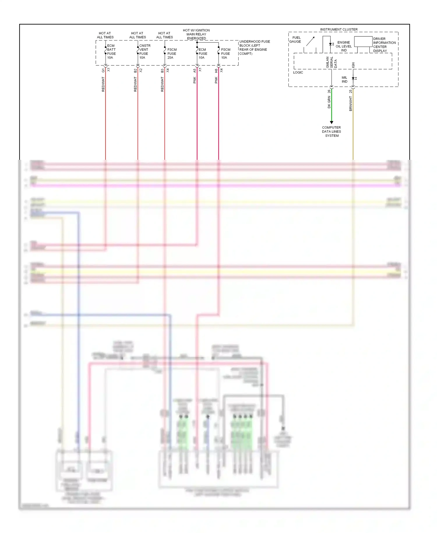 GMC Terrain I (2009-2015) bare wiring diagram  (1 of 2)