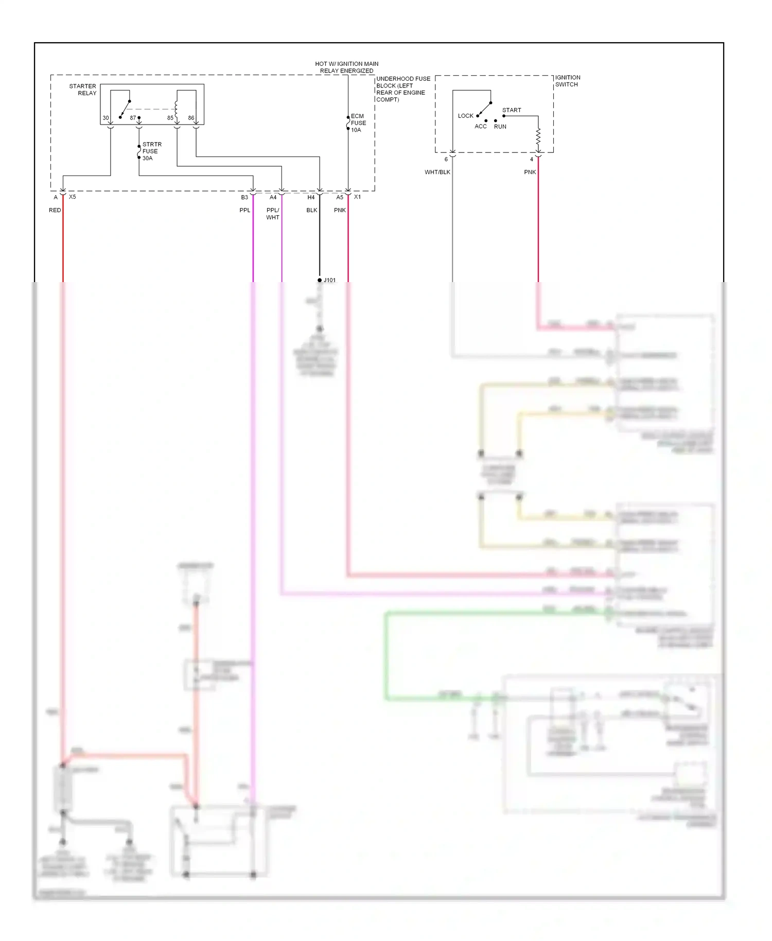 GMC Terrain I (2009-2015) engine control module (ecm) (left front of engine compt) wiring diagram  (4 of 4)