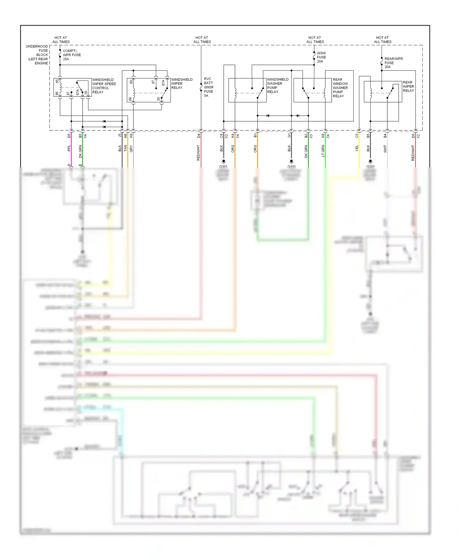 GMC Terrain I (2009-2015) (left kick panel) wiring diagram  (3 of 3)