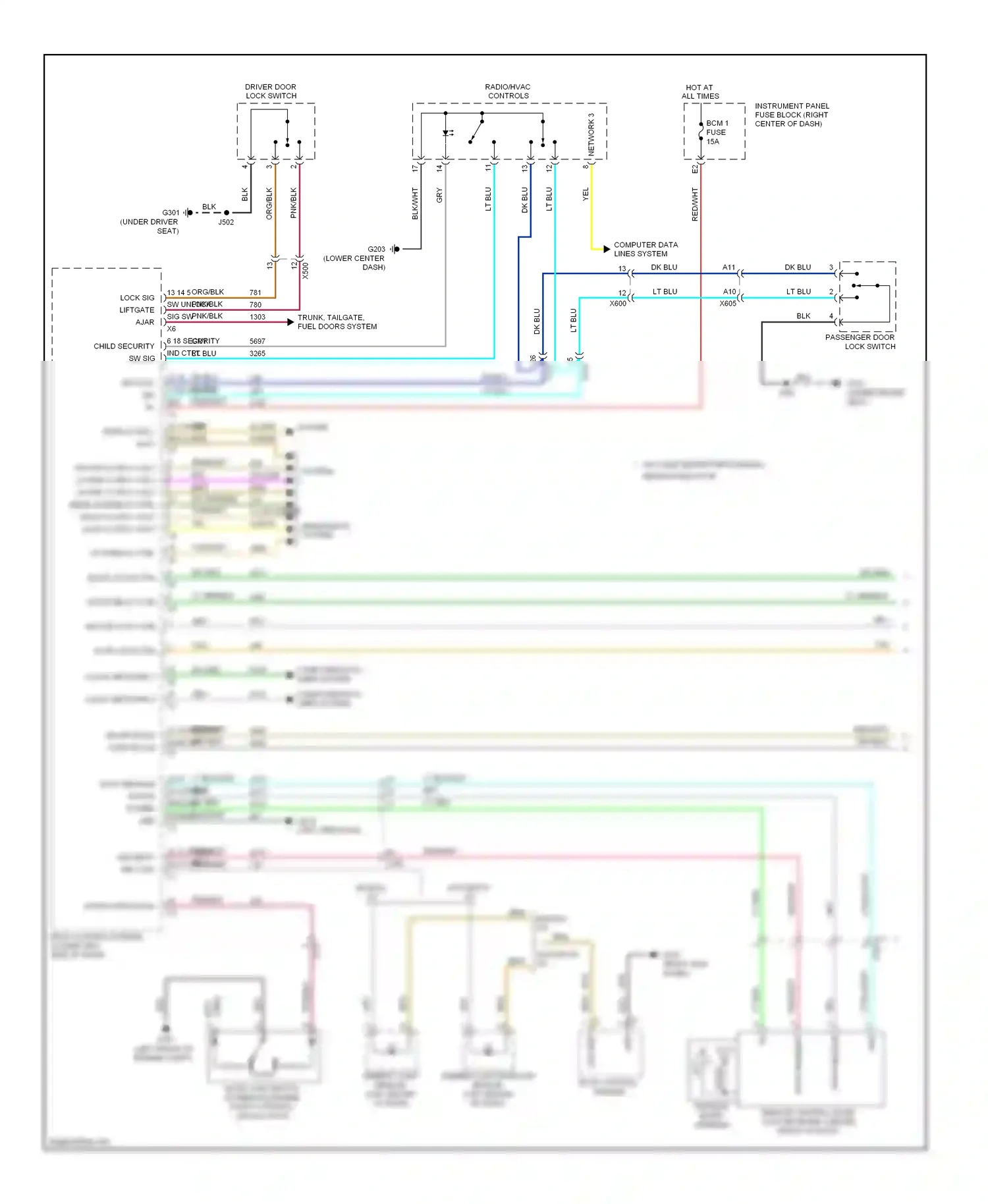 GMC Terrain I (2009-2015) (left side dash) wiring diagram  (3 of 5)