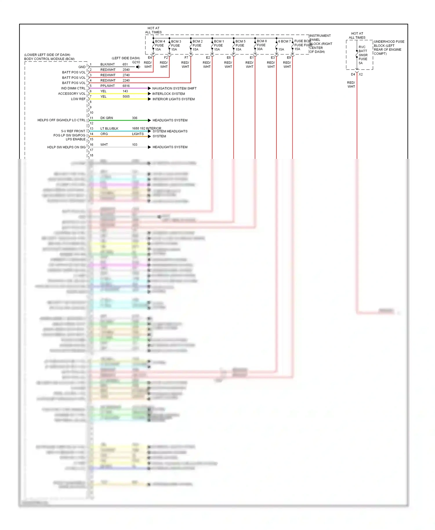 GMC Terrain I (2009-2015) (left side dash) wiring diagram  (1 of 5)