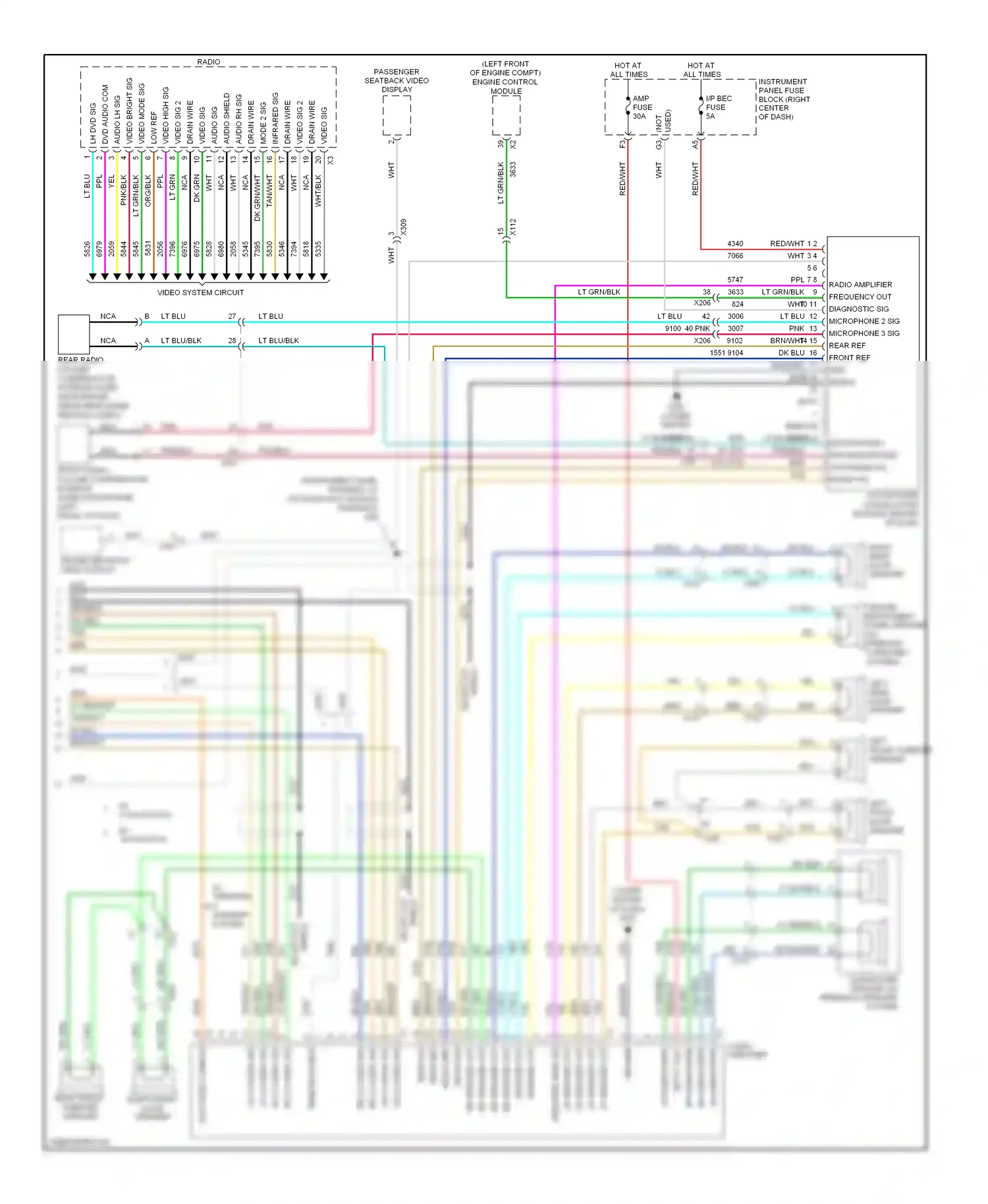 GMC Terrain I (2009-2015) shield wiring diagram  (1 of 2)