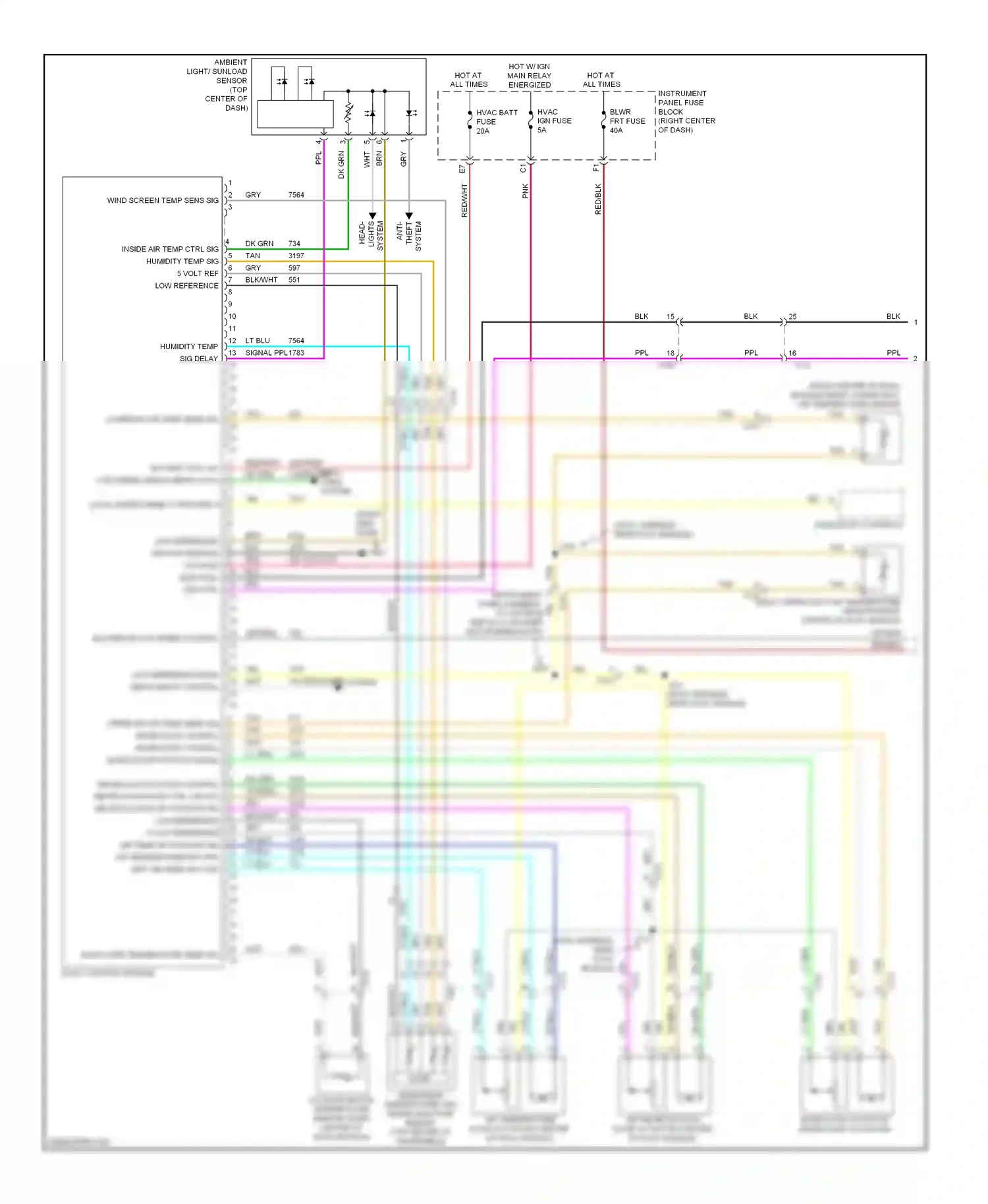 GMC Terrain I (2009-2015) system wiring diagram  (1 of 4)