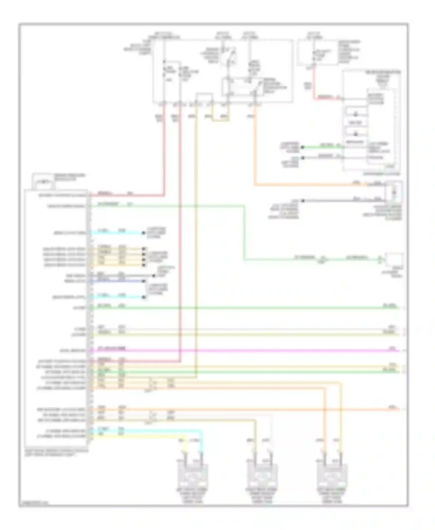 Wiring diagram vehicle speed signal for GMC Terrain I (2009-2015) (1 of 1)