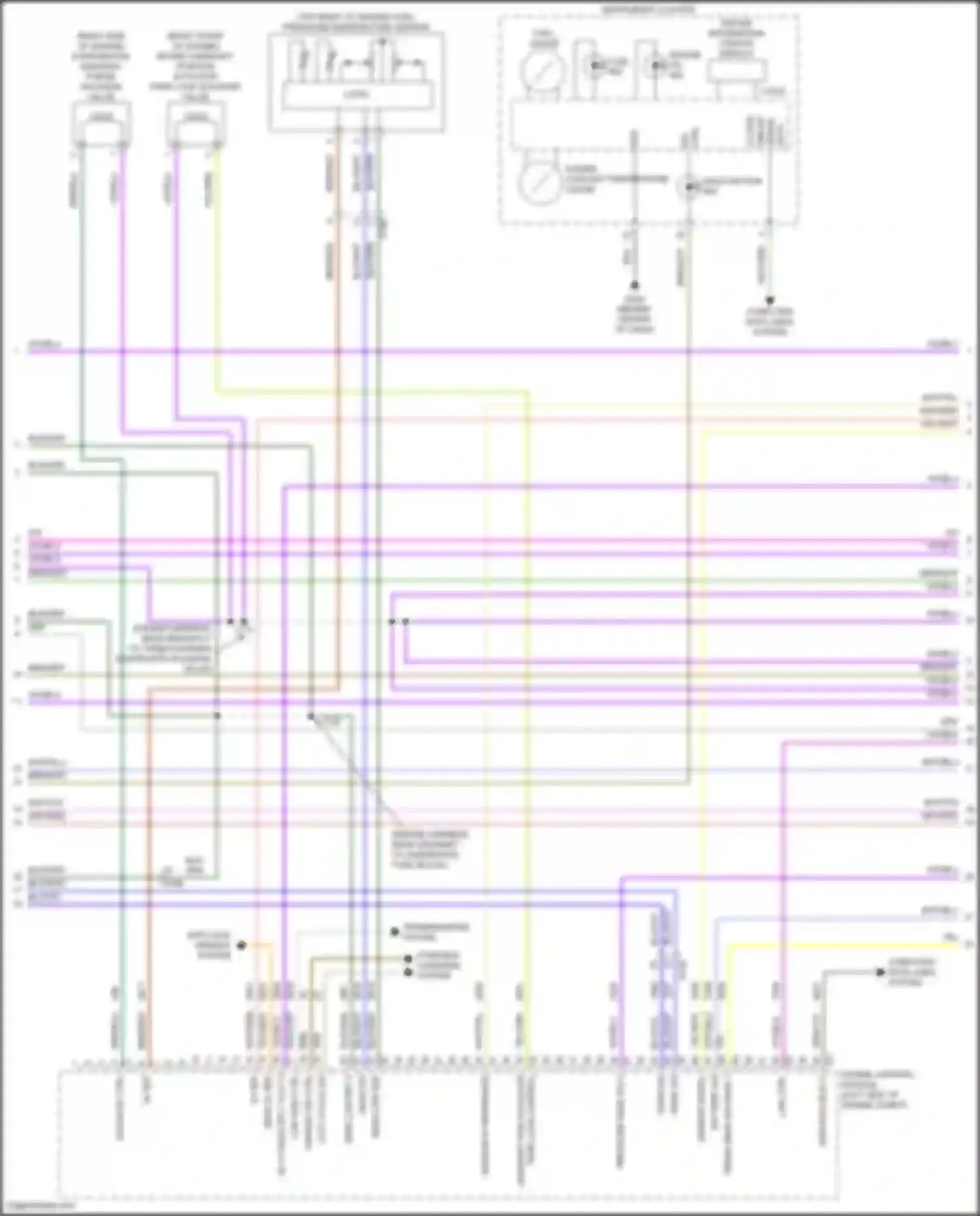 Terrain GMC II facelift (2021-2024): Wiring diagram engine performance 1.5l vin v, except california (3 of 7)