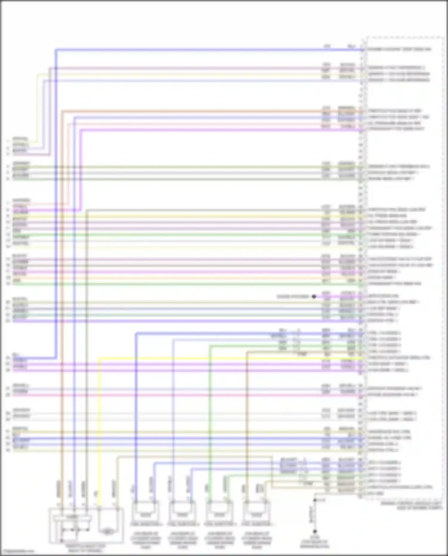 Terrain GMC II facelift (2021-2024): Wiring diagram engine performance 1.5l vin v, except california (7 of 7)