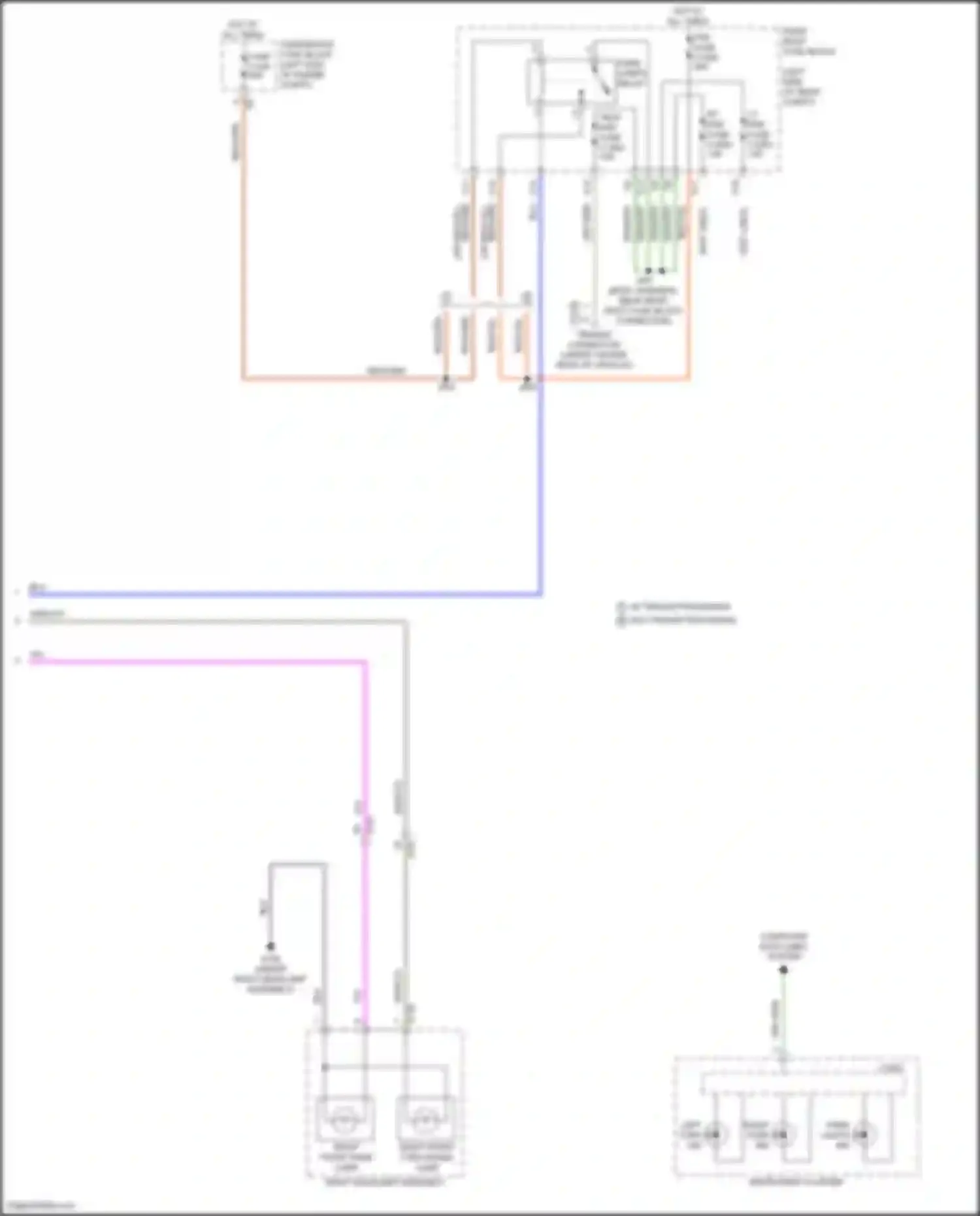 Terrain GMC II facelift (2021-2024): Exterior lamps circuit (4 of 4)