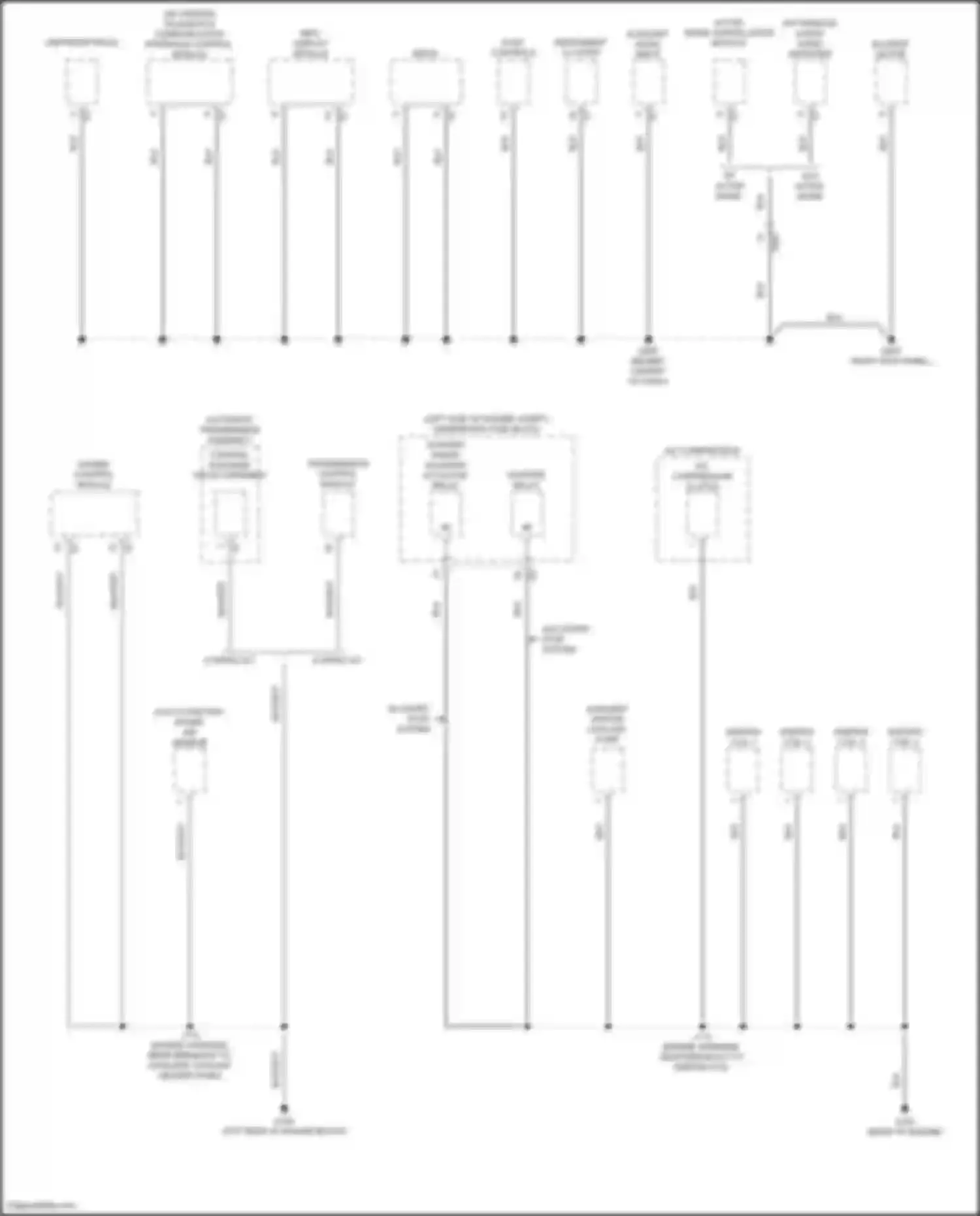 Terrain GMC II facelift (2021-2024): Ground distribution circuit (4 of 6)