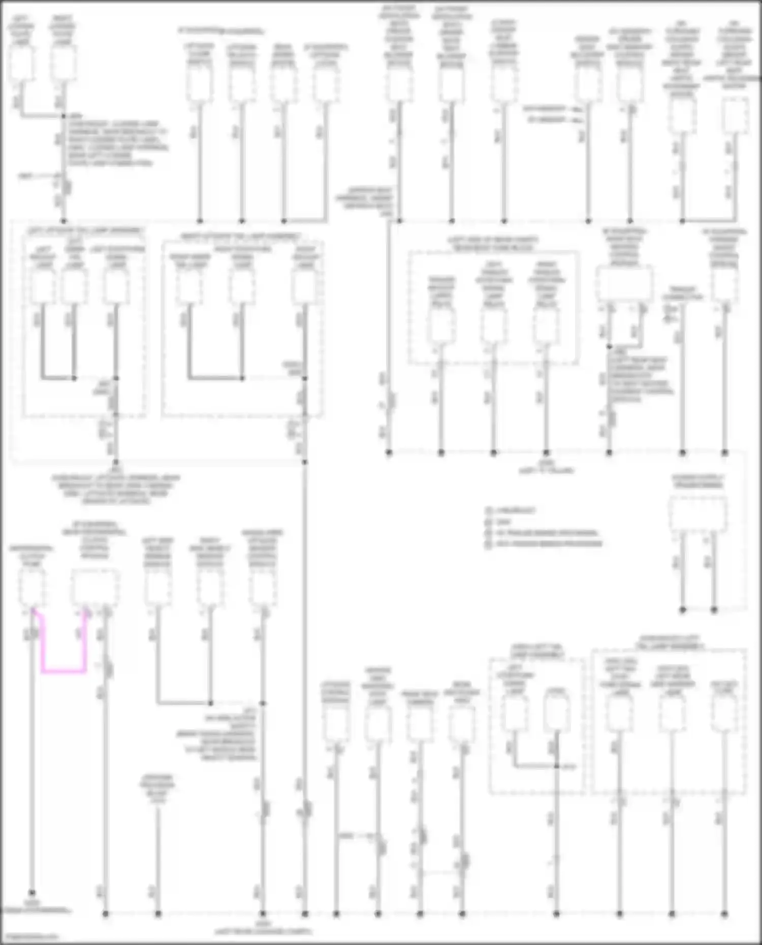Terrain GMC II facelift (2021-2024): Ground distribution circuit (6 of 6)