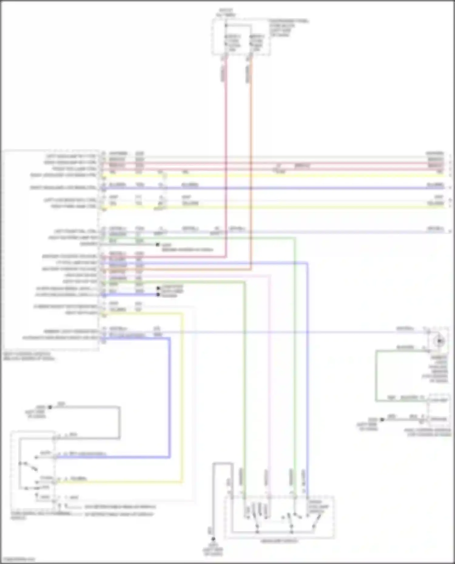 Terrain GMC II facelift (2021-2024): Headlights circuit (1 of 3)