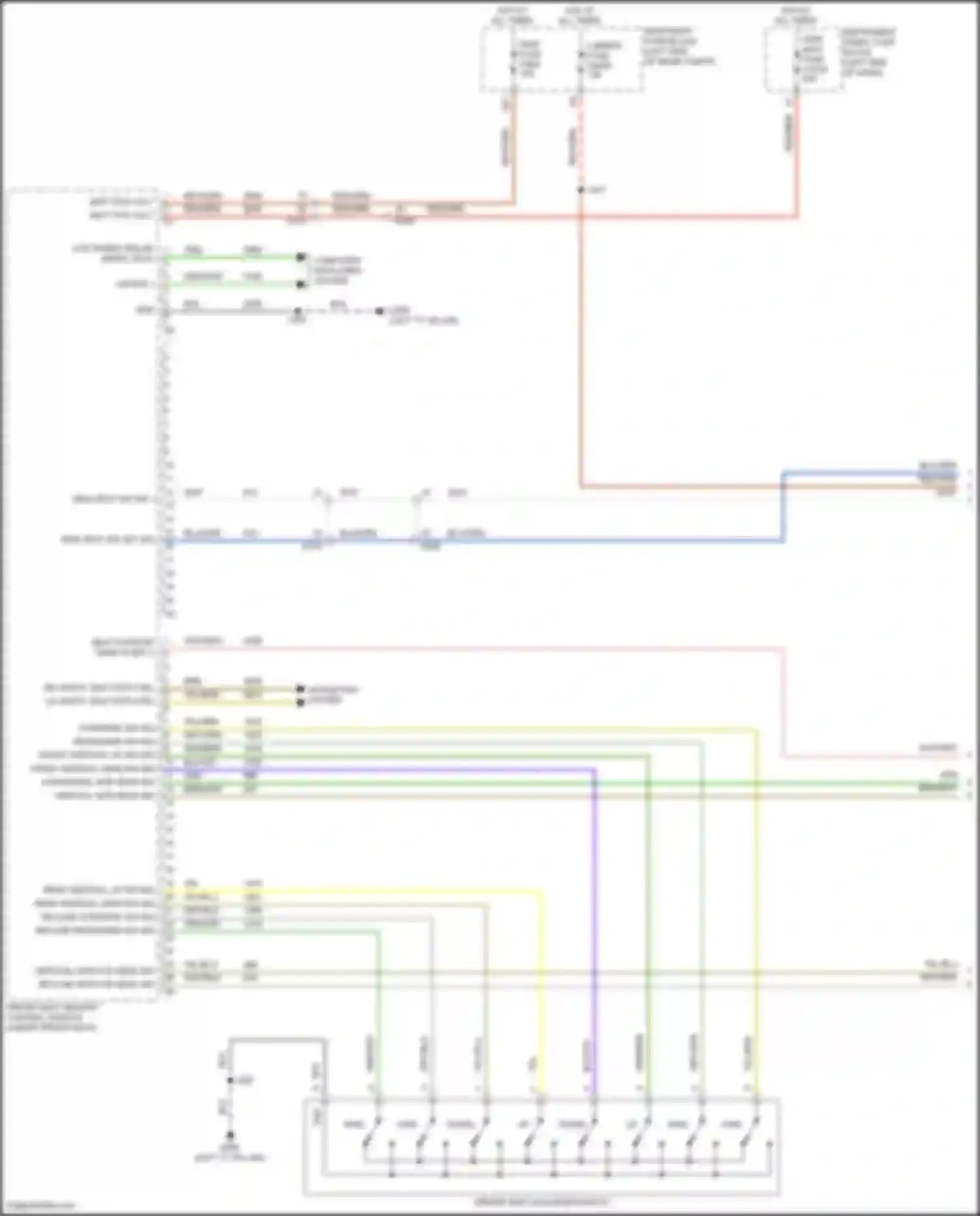 Terrain GMC II facelift (2021-2024): Driver"s memory seat circuit (1 of 2)