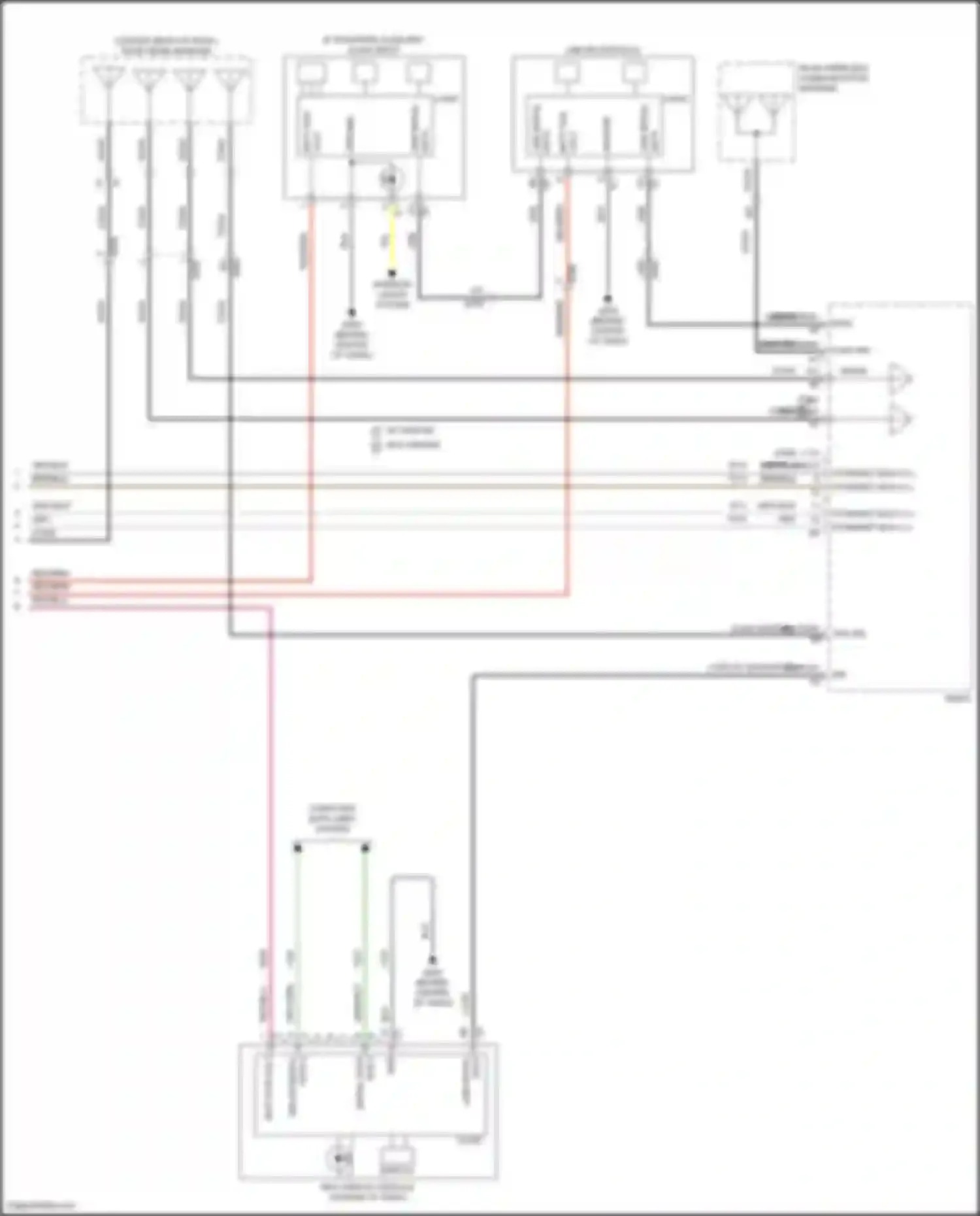 Terrain GMC II facelift (2021-2024): Radio circuit, mid/high level w/ amplifier (4 of 4)