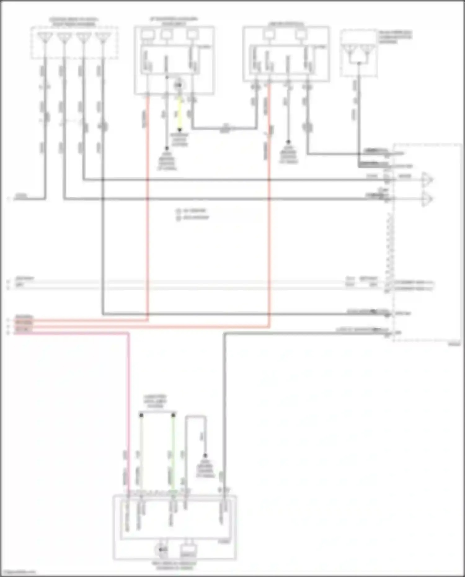 Terrain GMC II facelift (2021-2024): Radio circuit, mid/high level w/o amplifier (4 of 4)