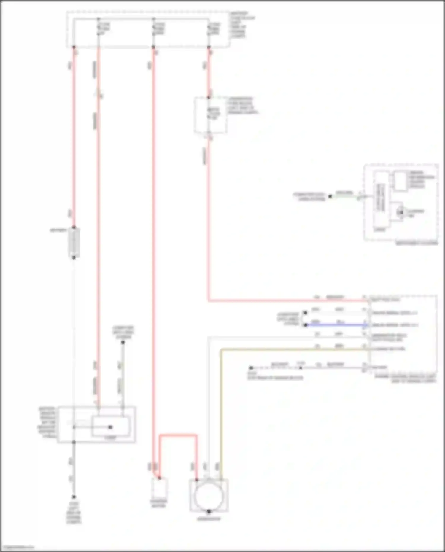 Terrain GMC II facelift (2021-2024): Charging circuit, w/ stop/start system