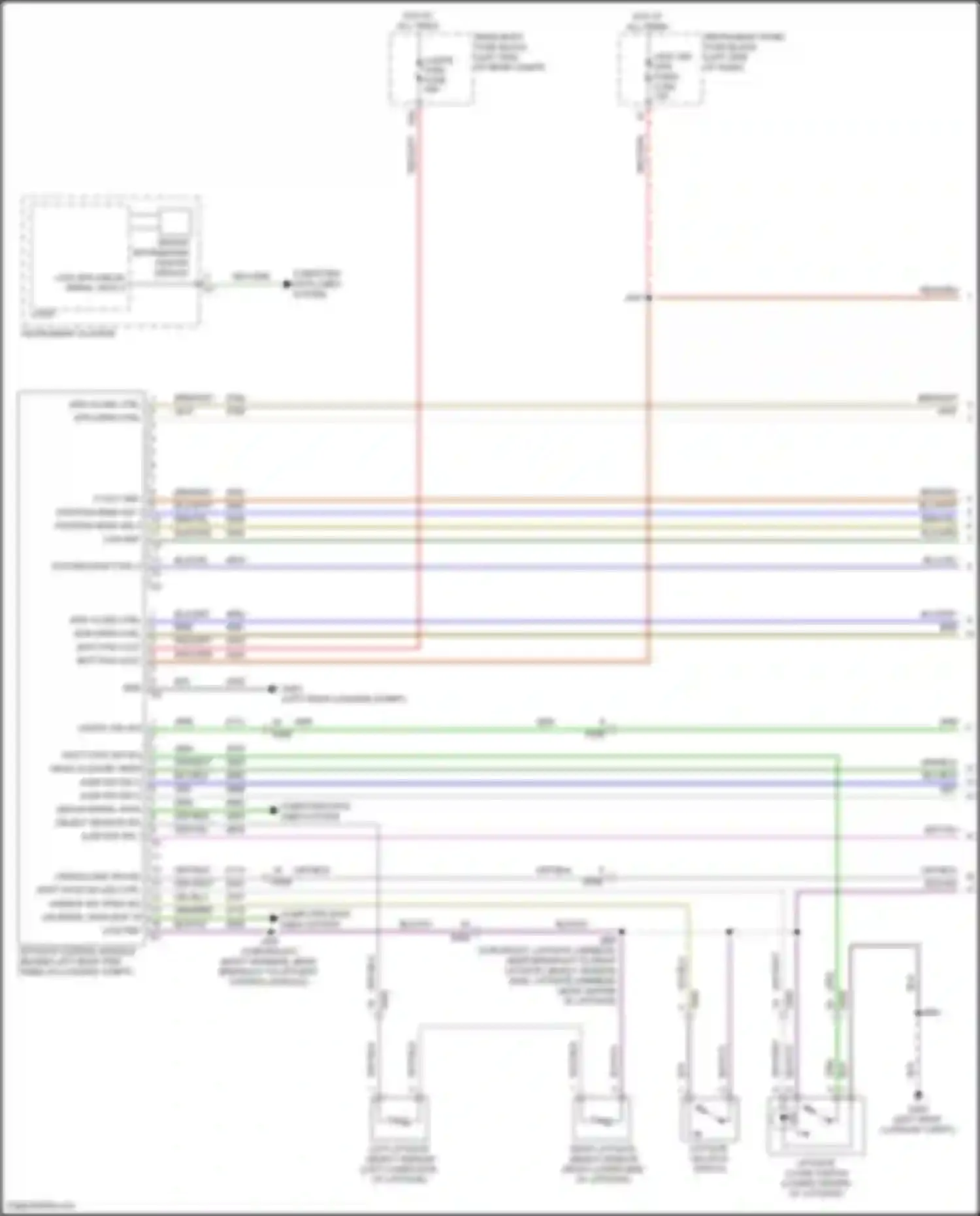 Terrain GMC II facelift (2021-2024): Power liftgate circuit (1 of 2)