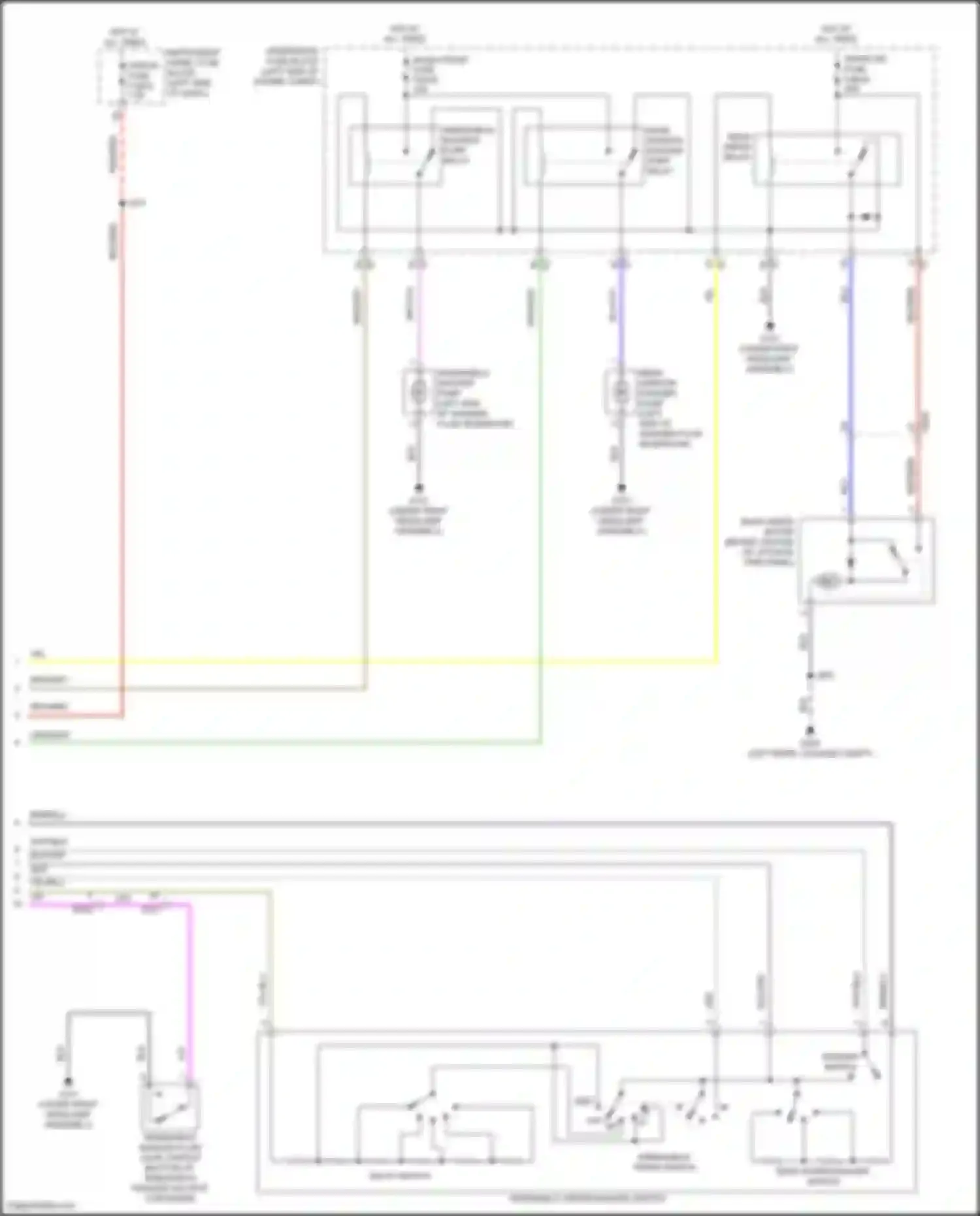 Terrain GMC II facelift (2021-2024): Wiper/washer circuit (2 of 2)