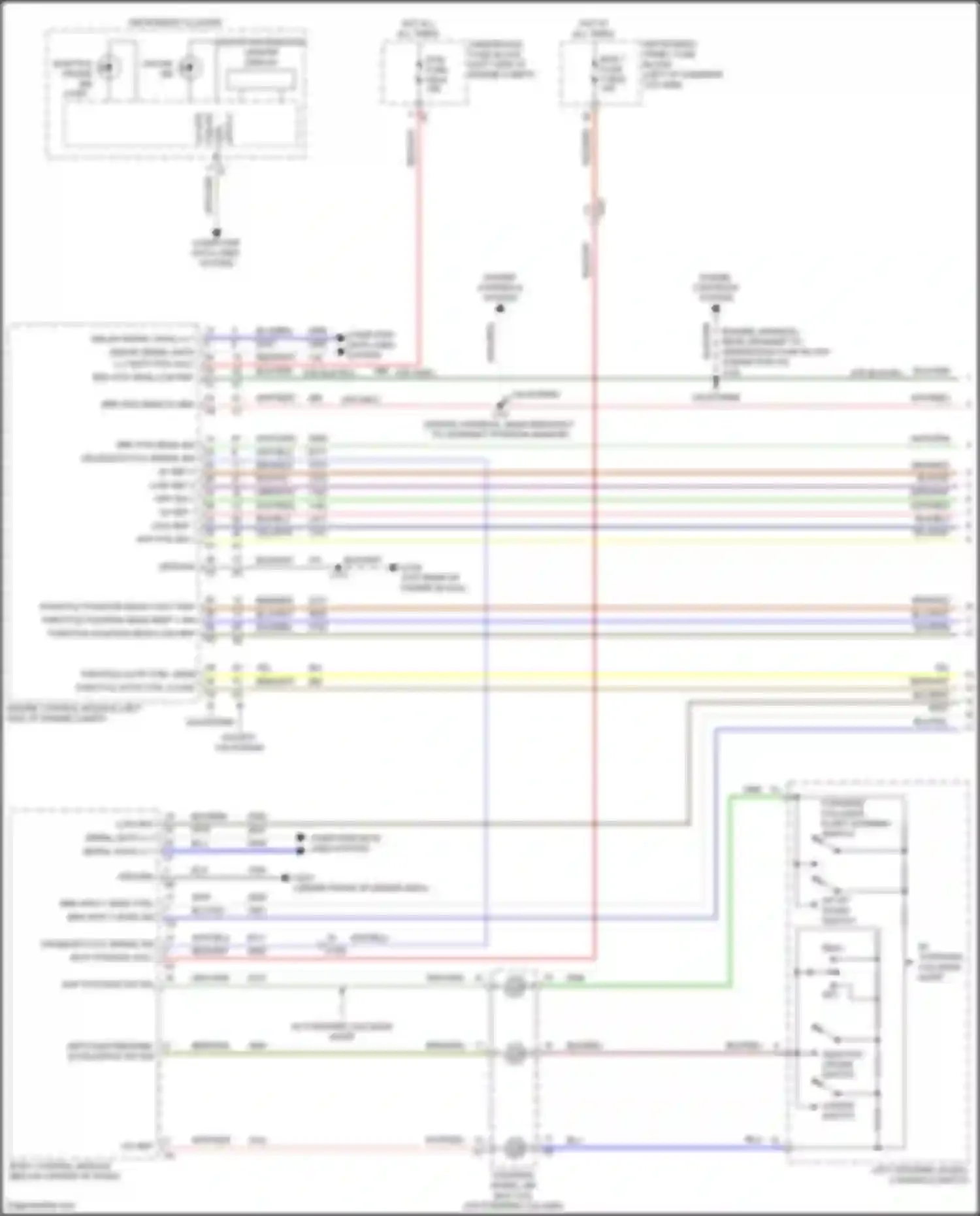 Wiring diagram adaptive cruise switch for GMC Terrain II facelift (2021-2024) (2 of 2)